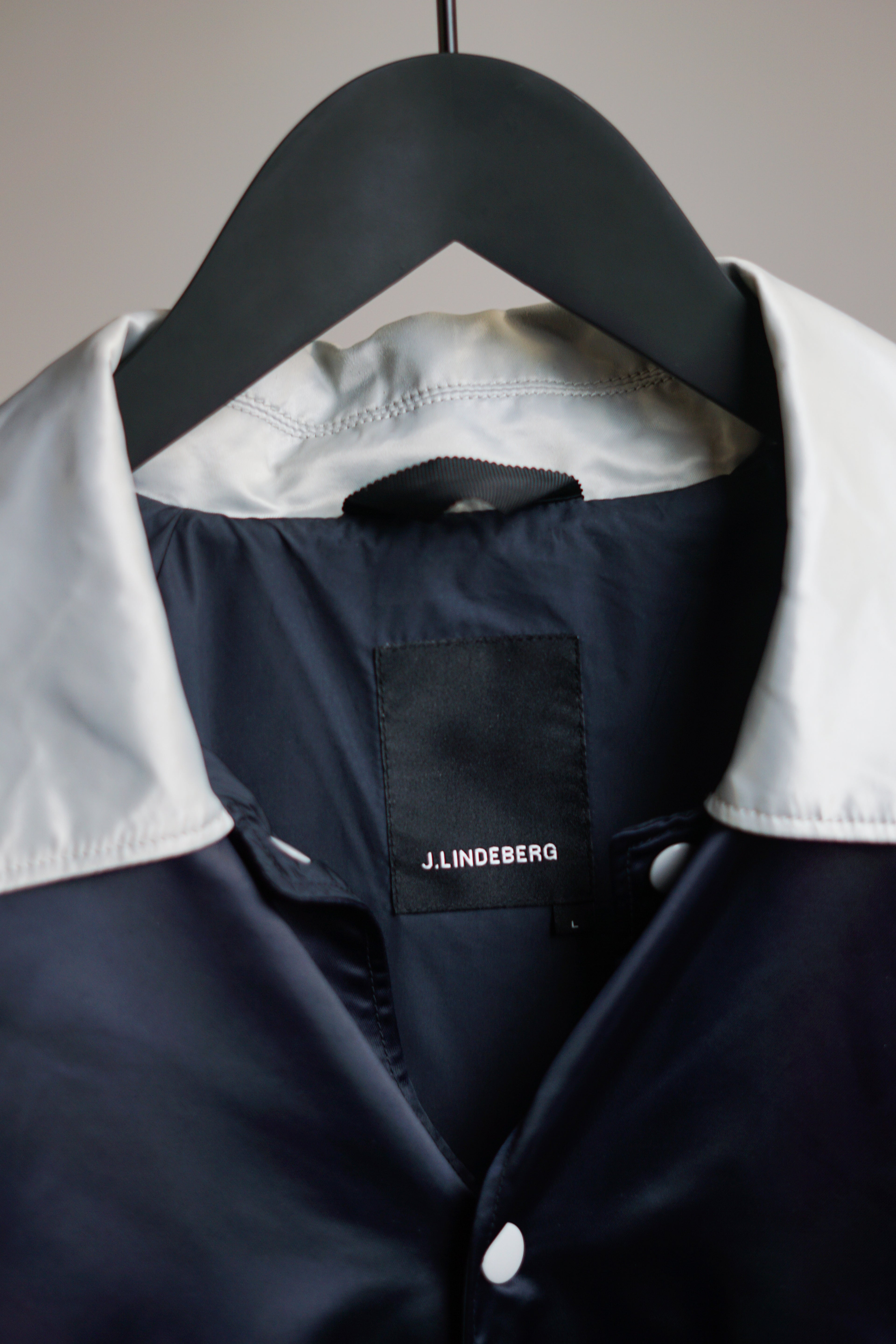 J.Lindeberg Class of 1996 Gray & Navy Light-Bomber Jacket