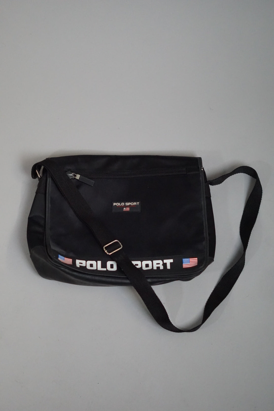 Ralph Lauren – Schwarze Polo Sport-Umhängetasche