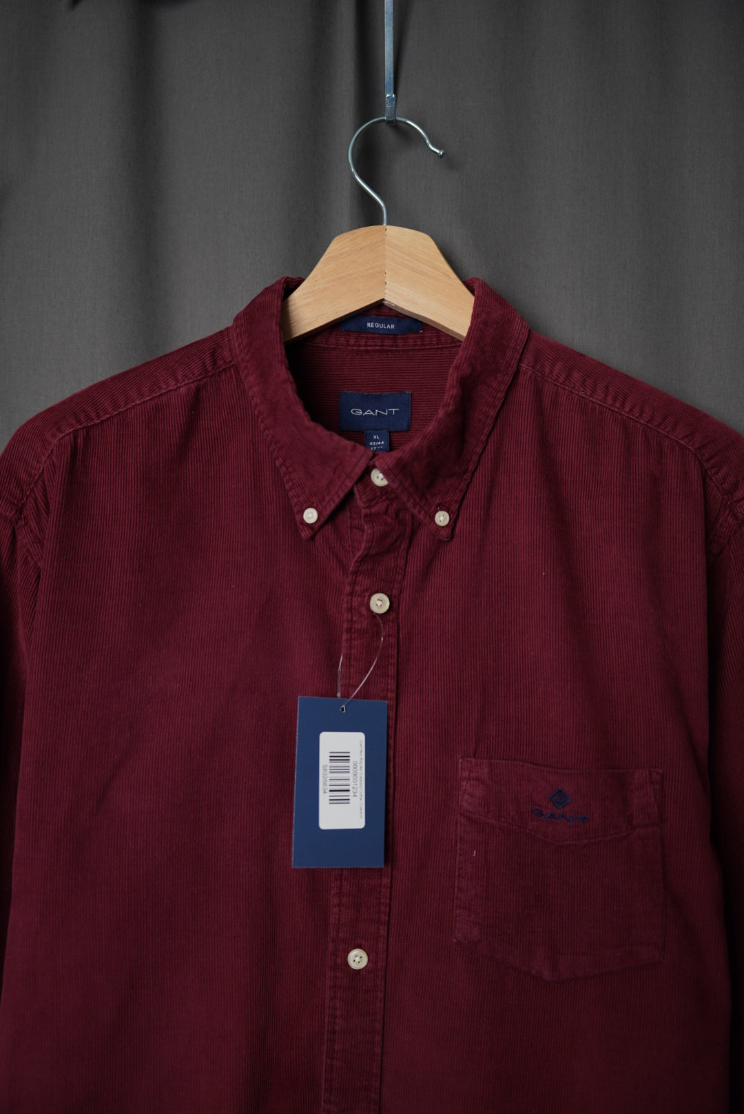 Gant Red Regular Corduroy Cotton Overshirt