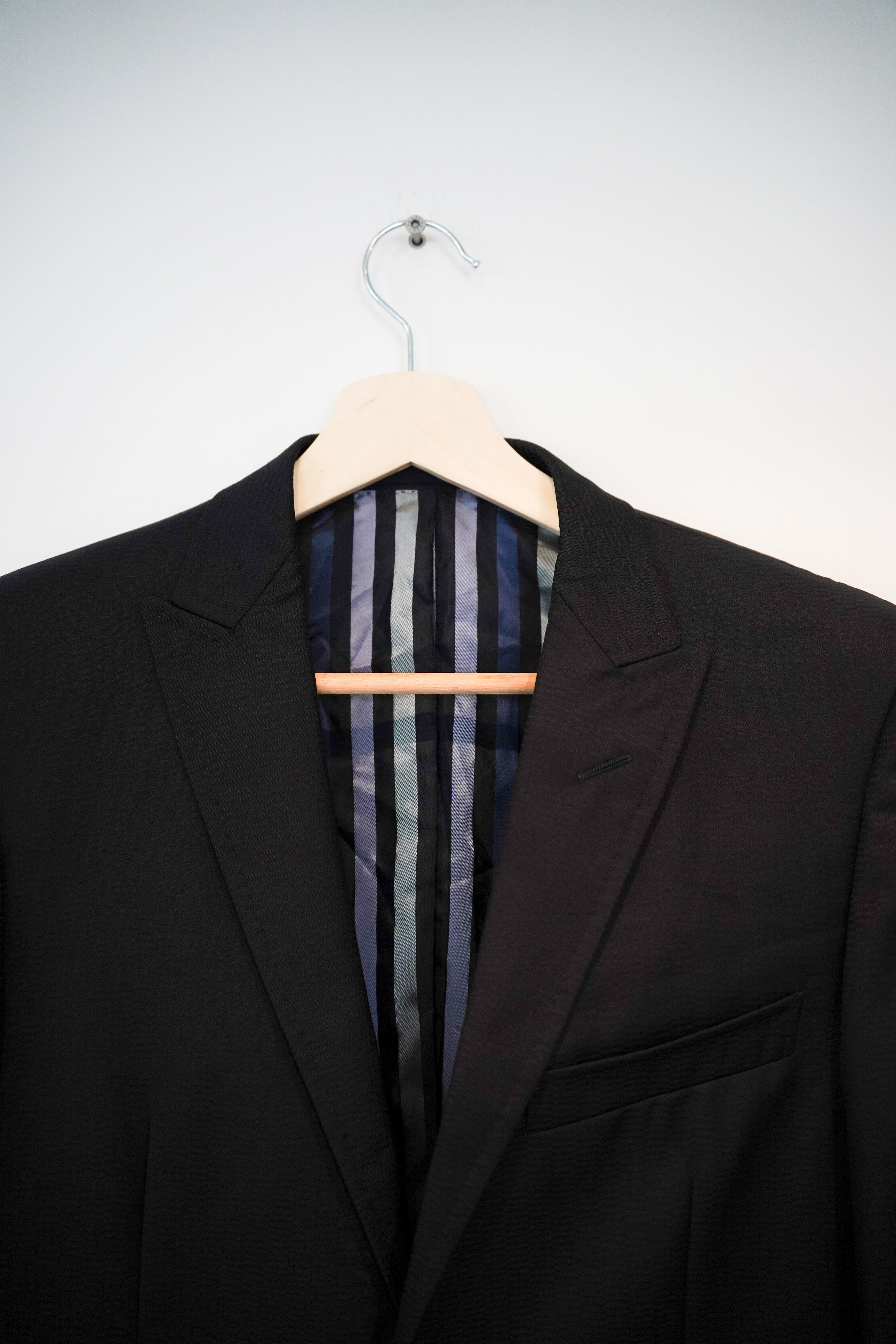 Versace Collection Black Wool Blazer