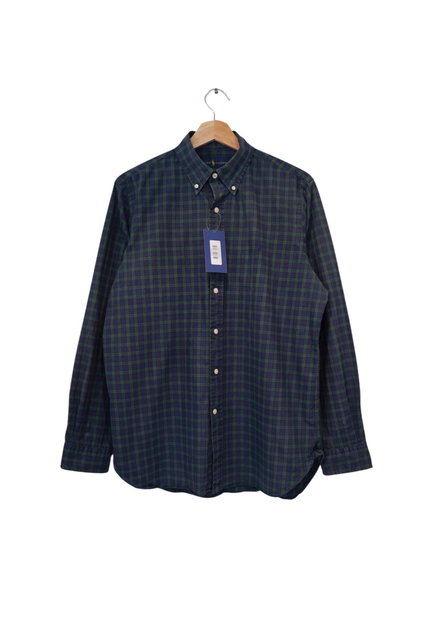 Ralph Lauren Darkgreen and Darkblue Checkered Cotton Shirt