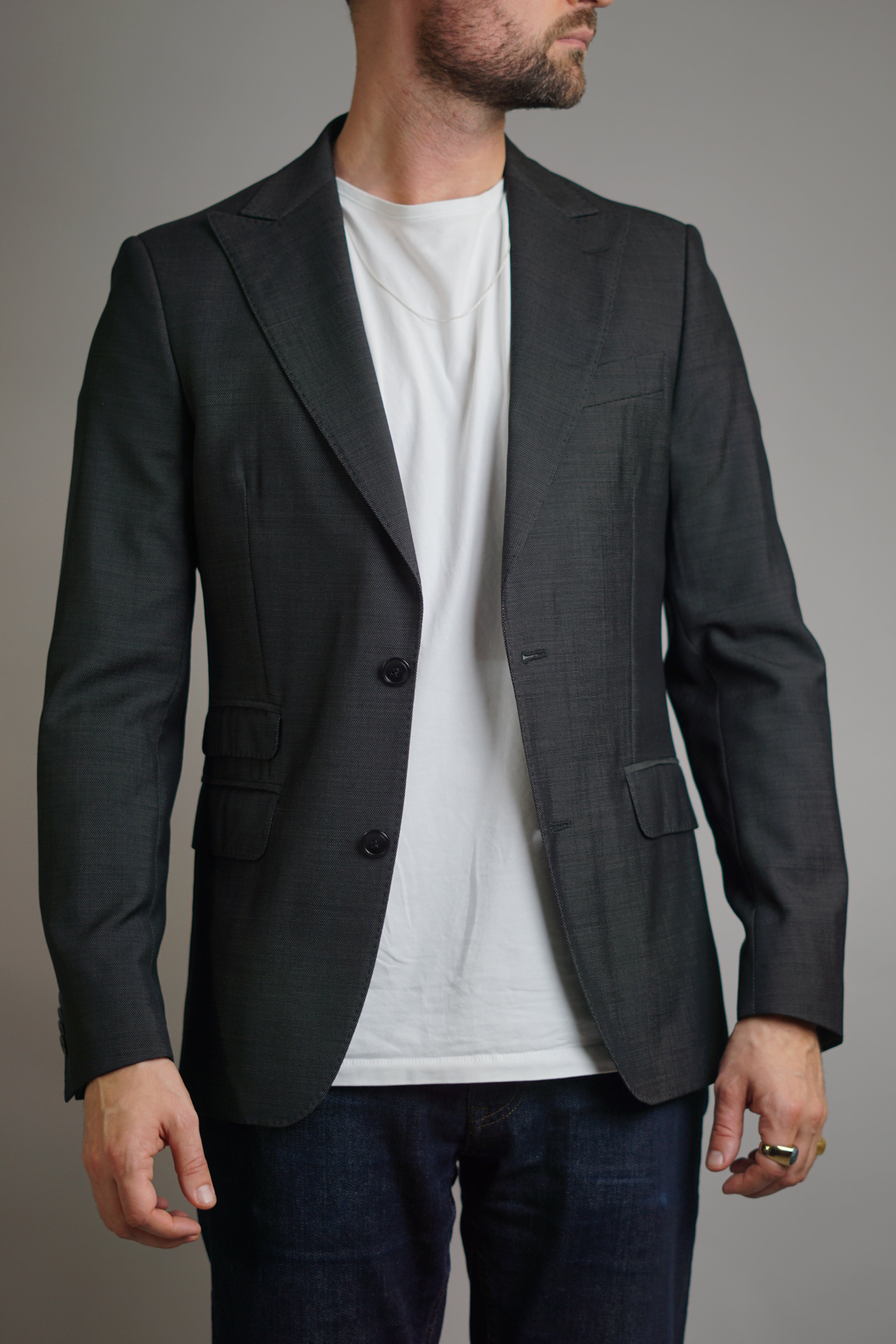 Oscar Jacobson Elmer Dark Grey Blazer
