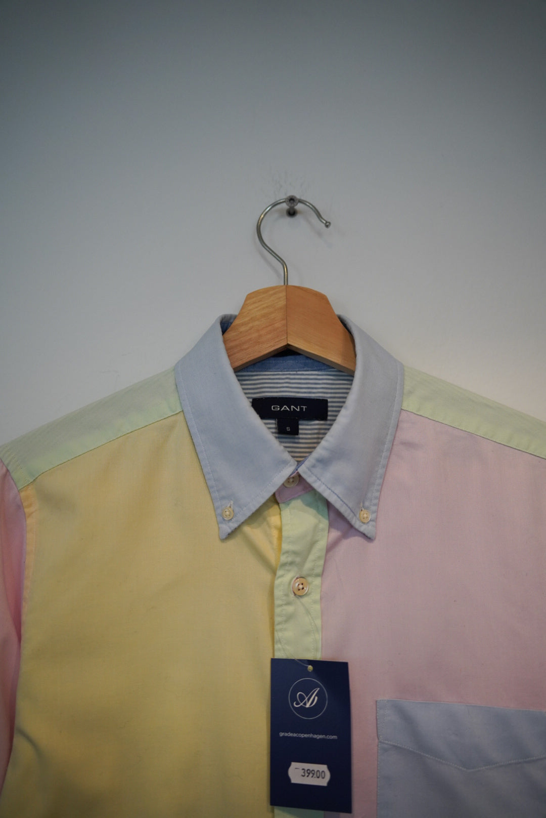 Gant Lightblue, Lightgreen, Pink and Yellow LA Color Oxford Cotton Shirt