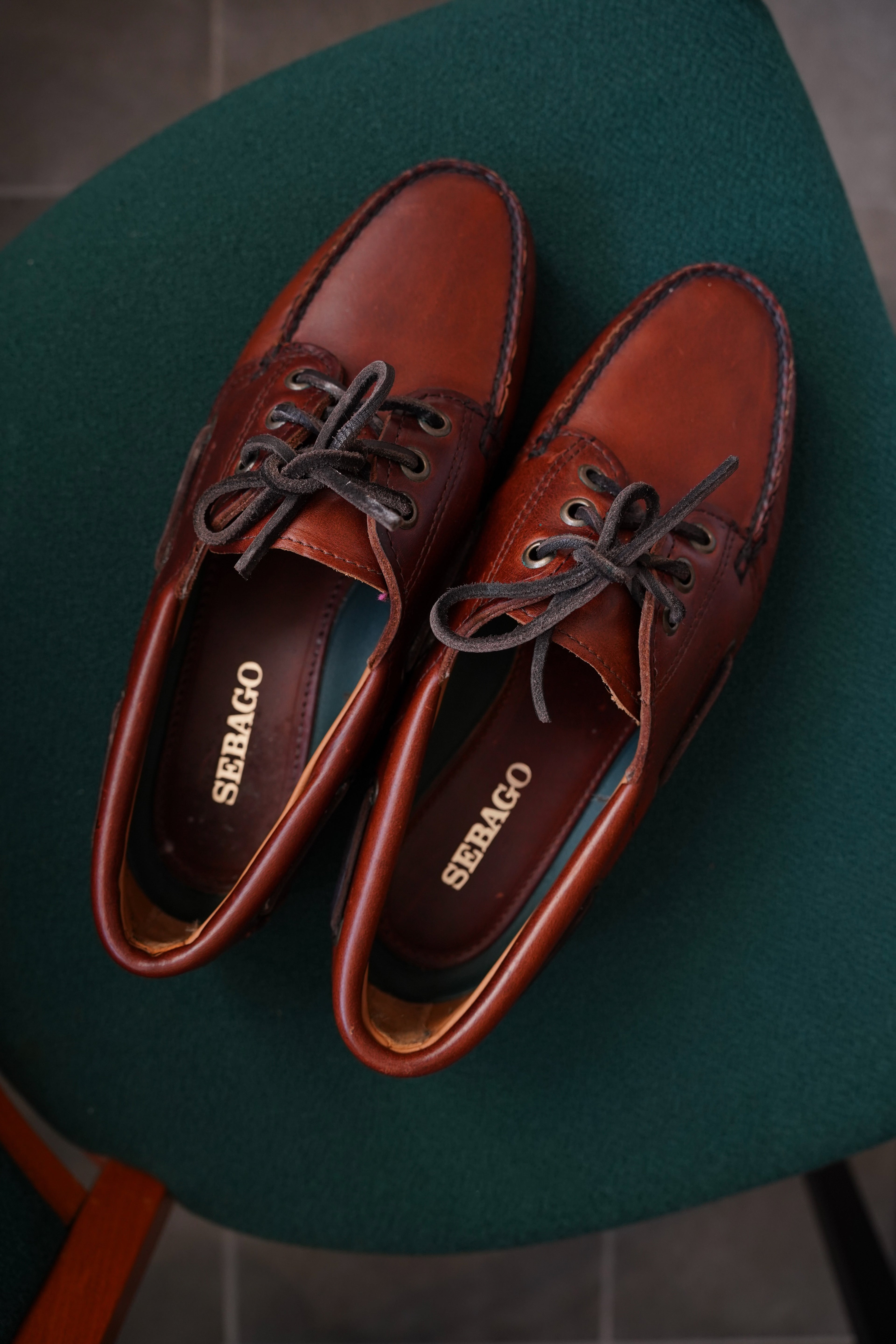 Sebago Brown Leather Sailor Shoes