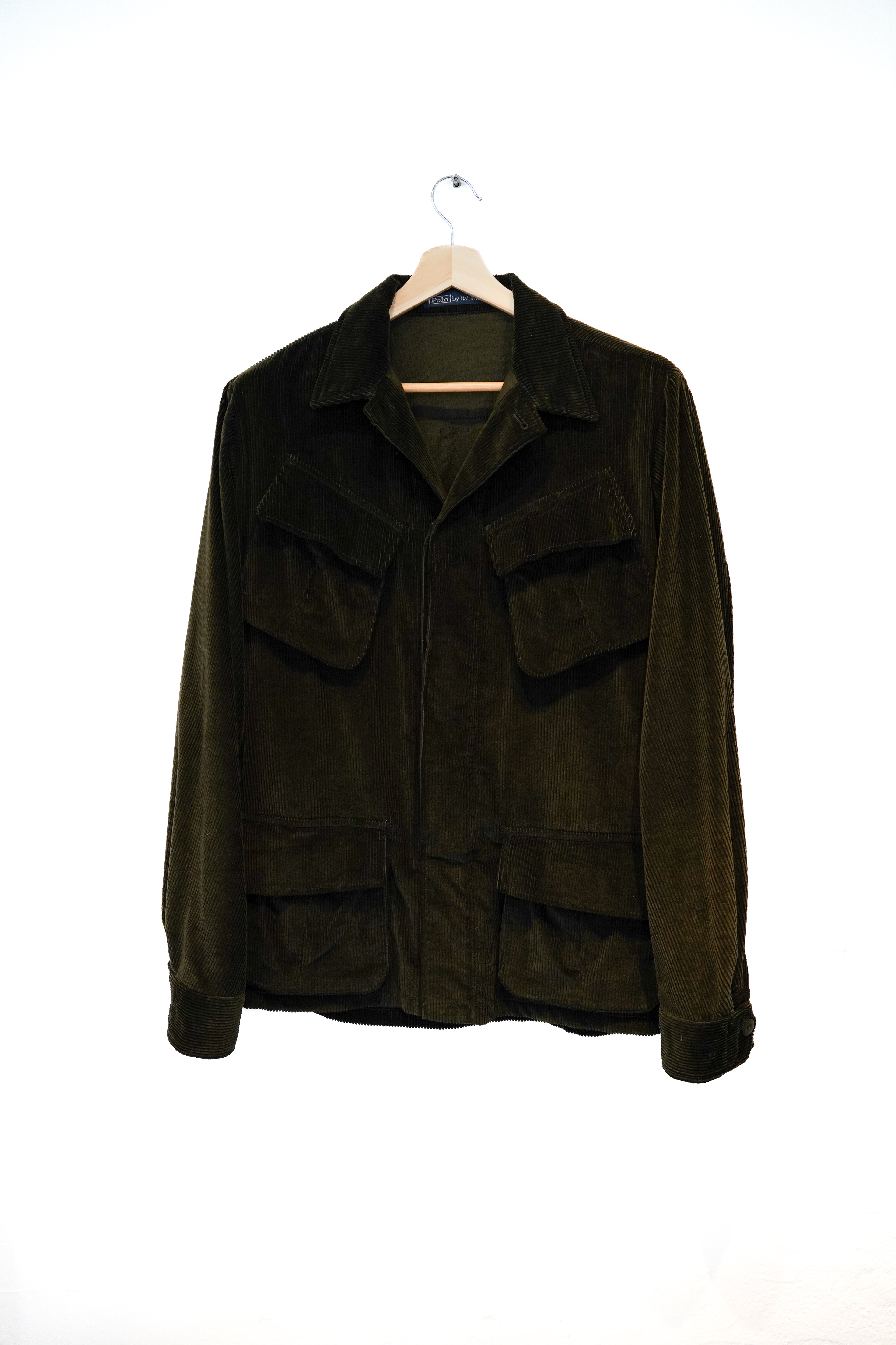 Ralph Lauren Dark Green Corduroy Cotton Overshirt