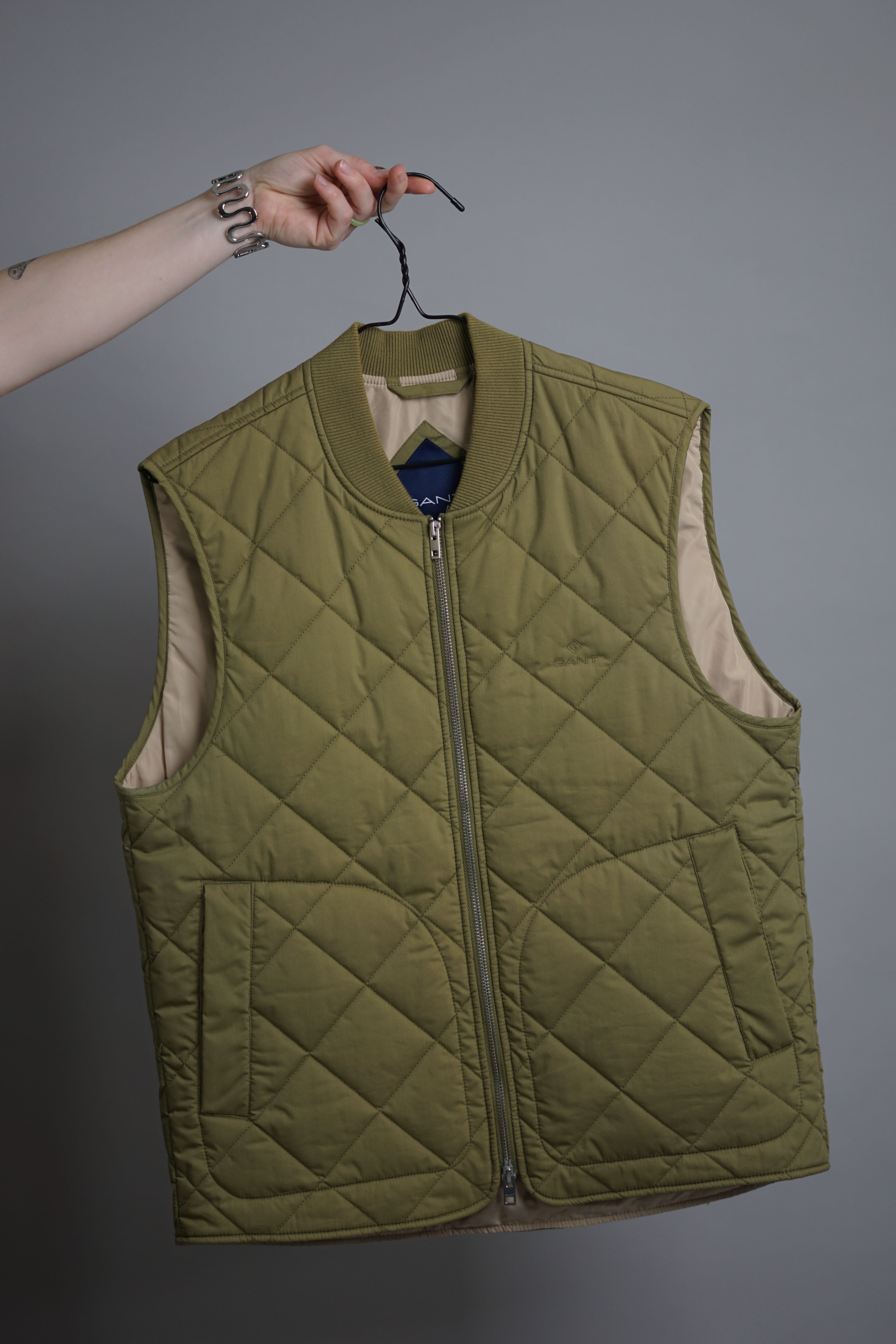 Gant Green Quilted Vest