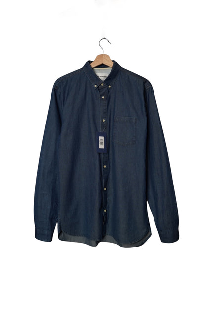 Won Hundred Blue Lester B 2 Cotton Denim Shirt