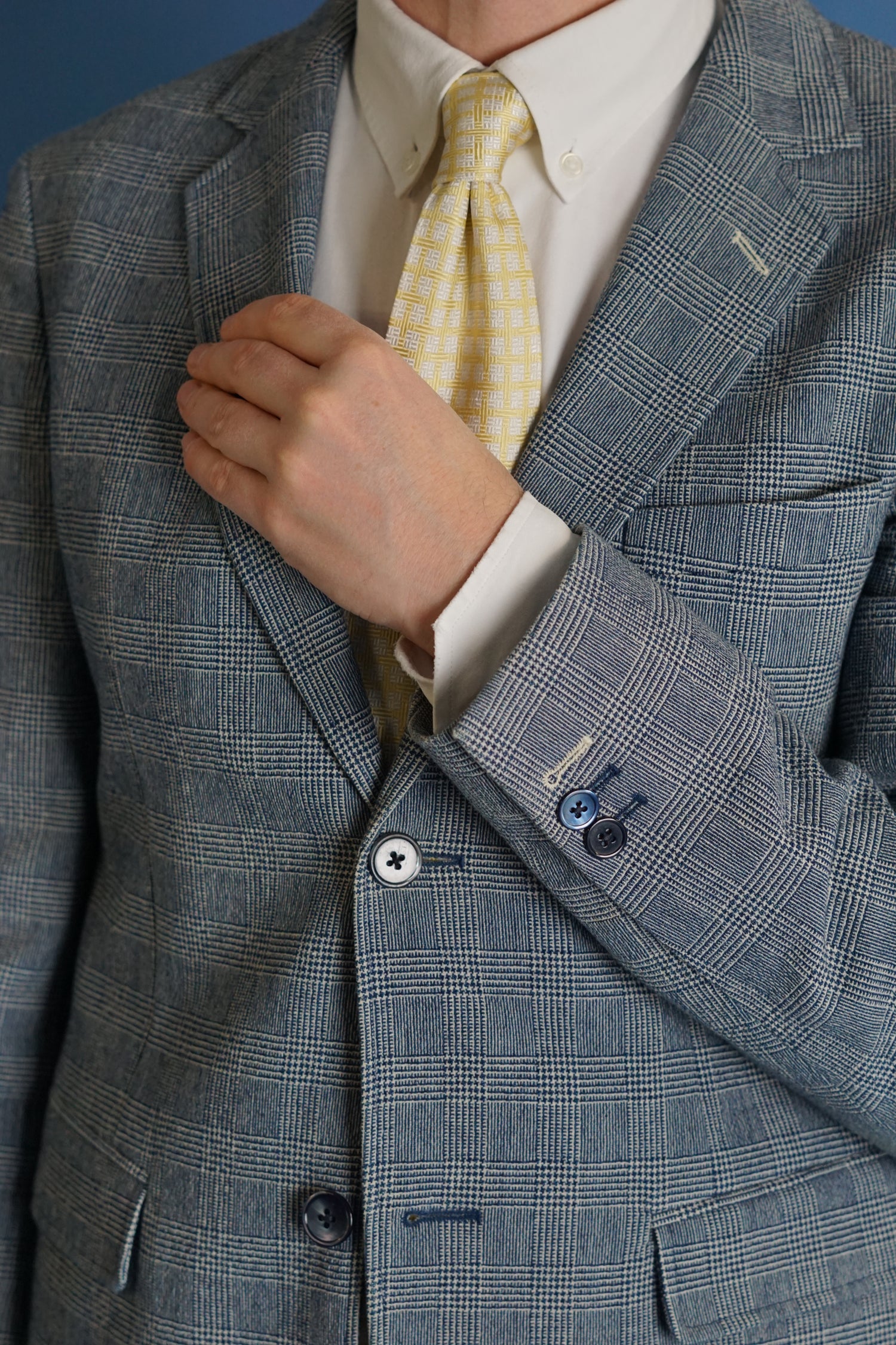 Gant Rugger Natural Shoulder Grey Checkered Blazer