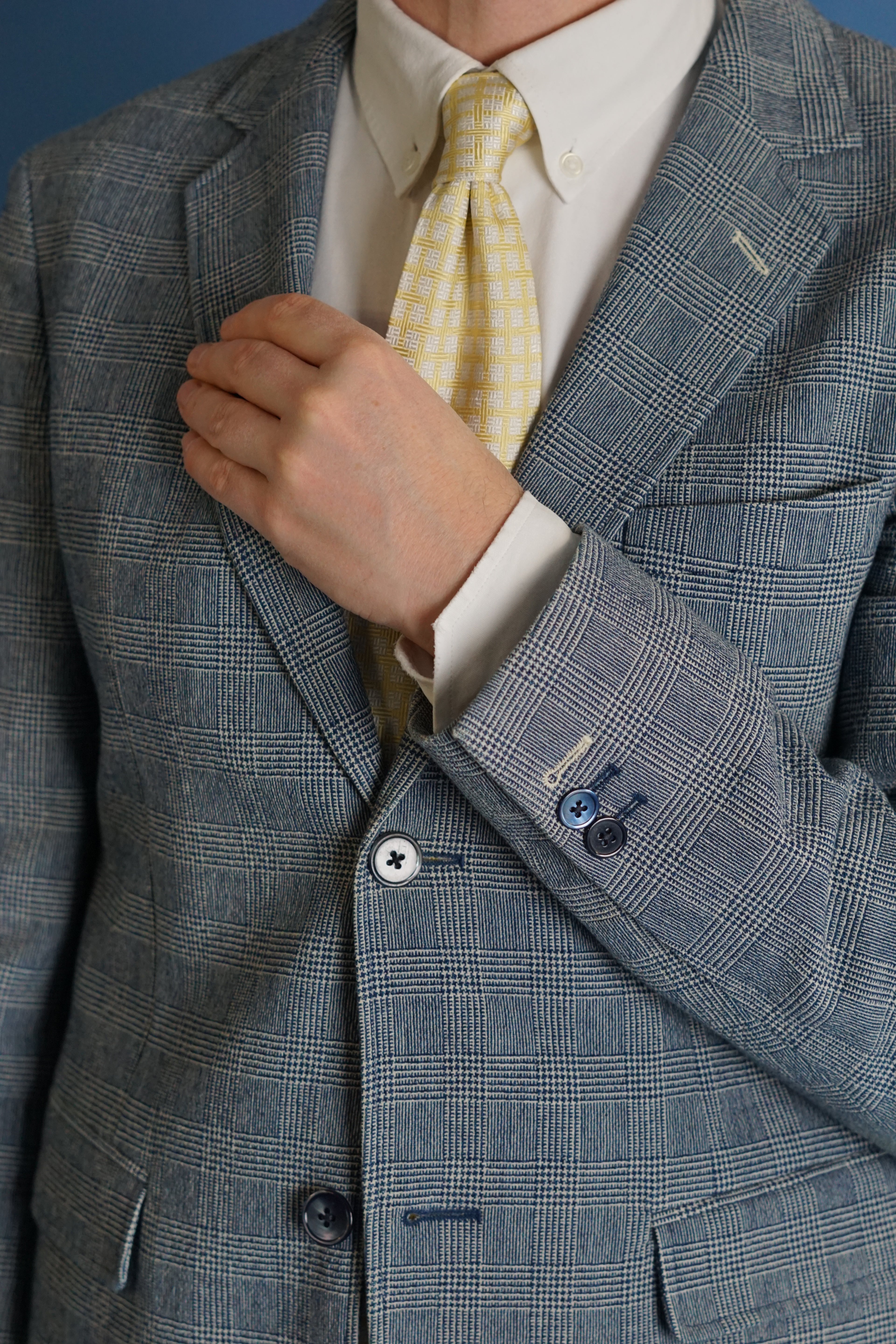 Gant Rugger Natural Shoulder Grey Checkered Blazer