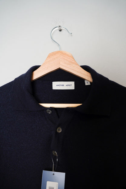 Another Aspect Navy Merino Wool V-neck Knit