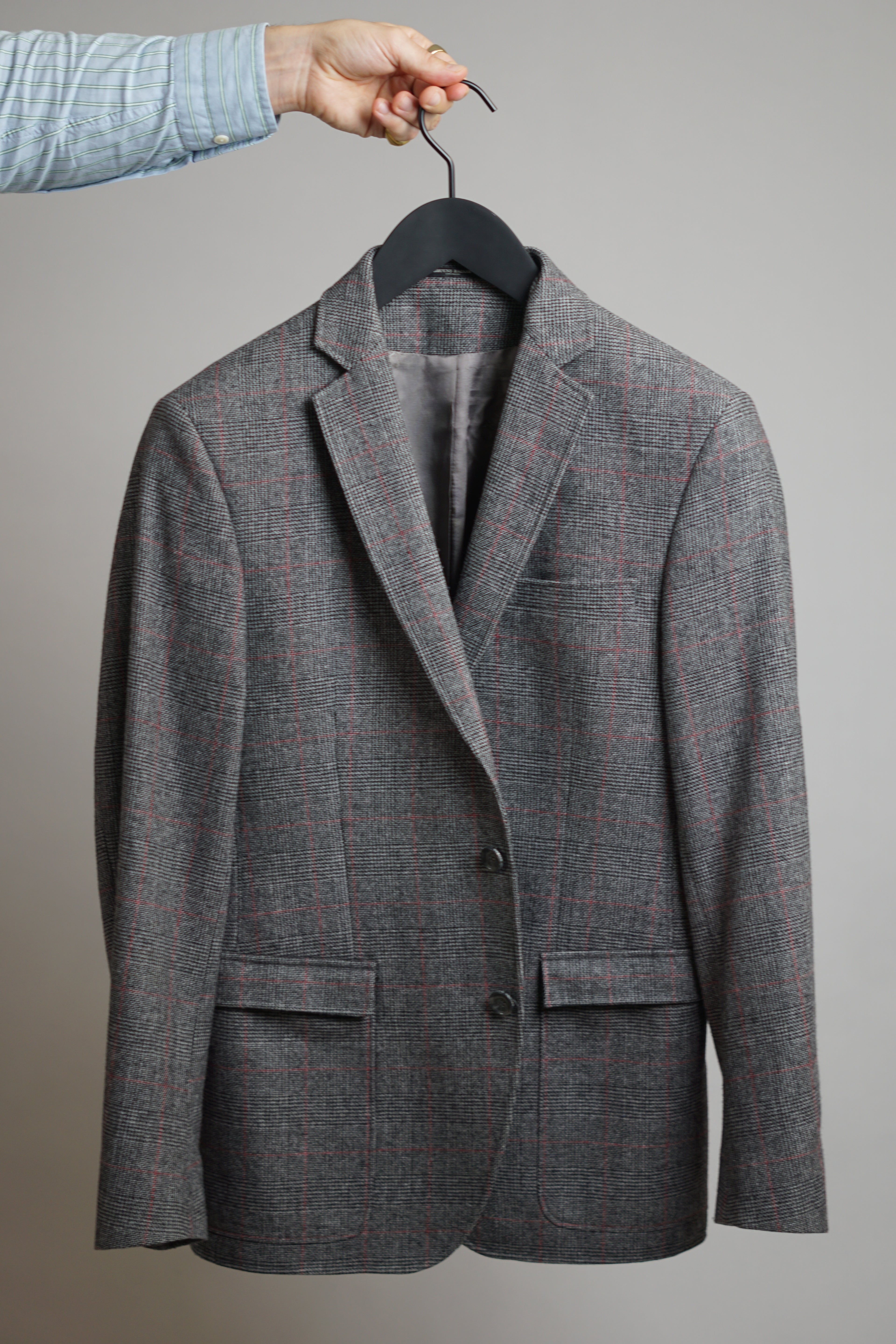 Bruuns Bazar Grey Checkered Blazer