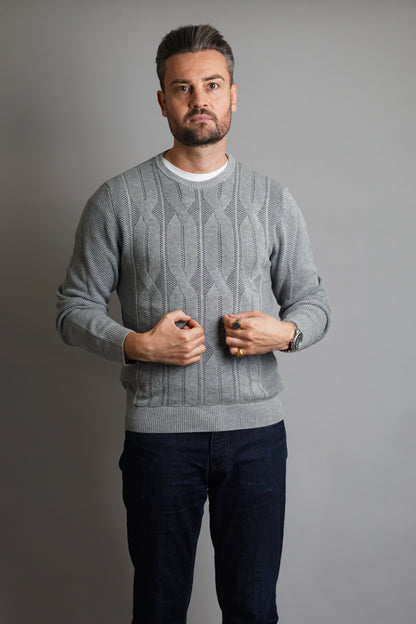 Gant Grey Knitted O-Neck