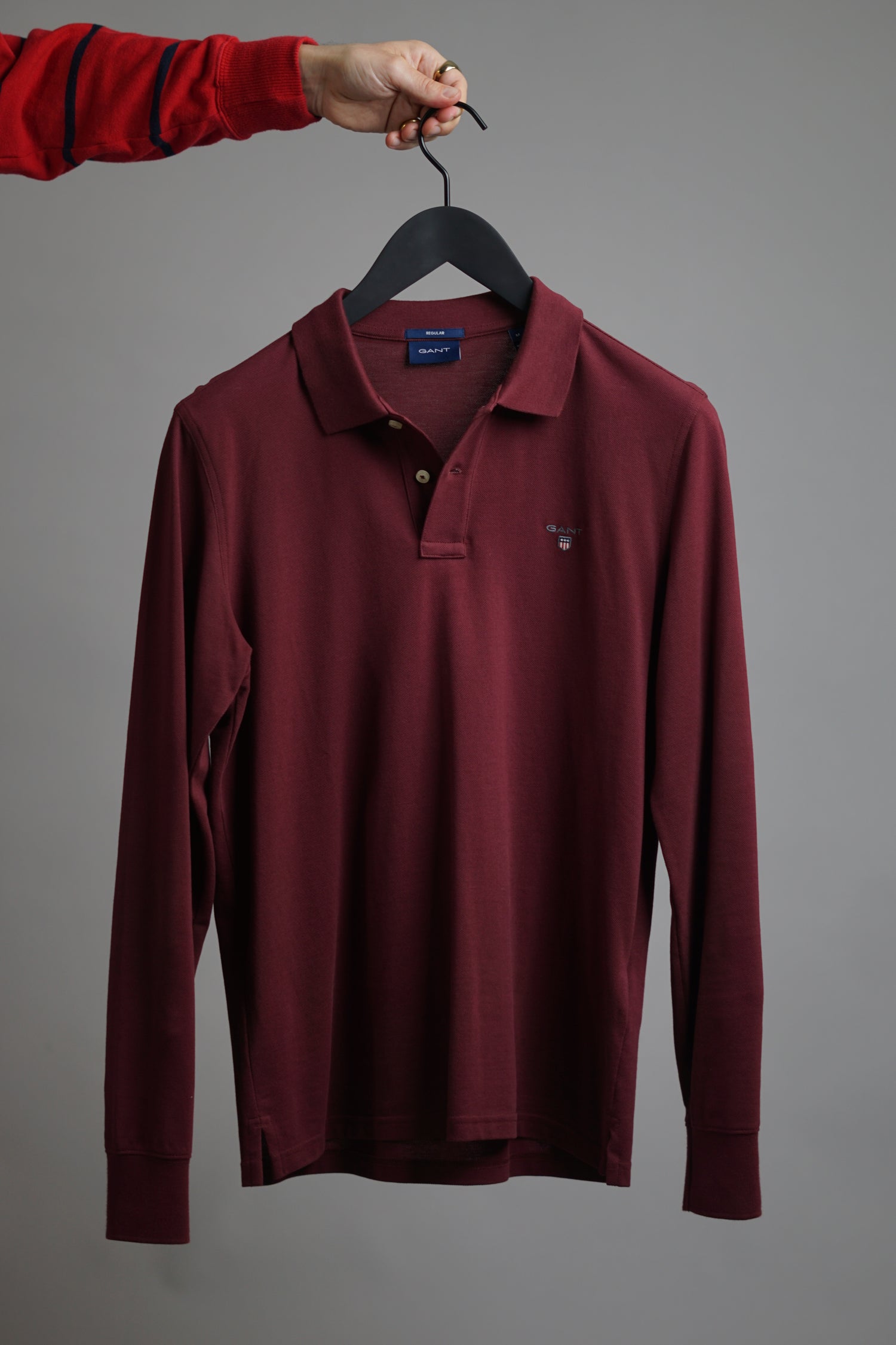 Gant Bordeaux-Red Regular Fit Grade Sleeved – A Copenhagen Shirt Polo Long