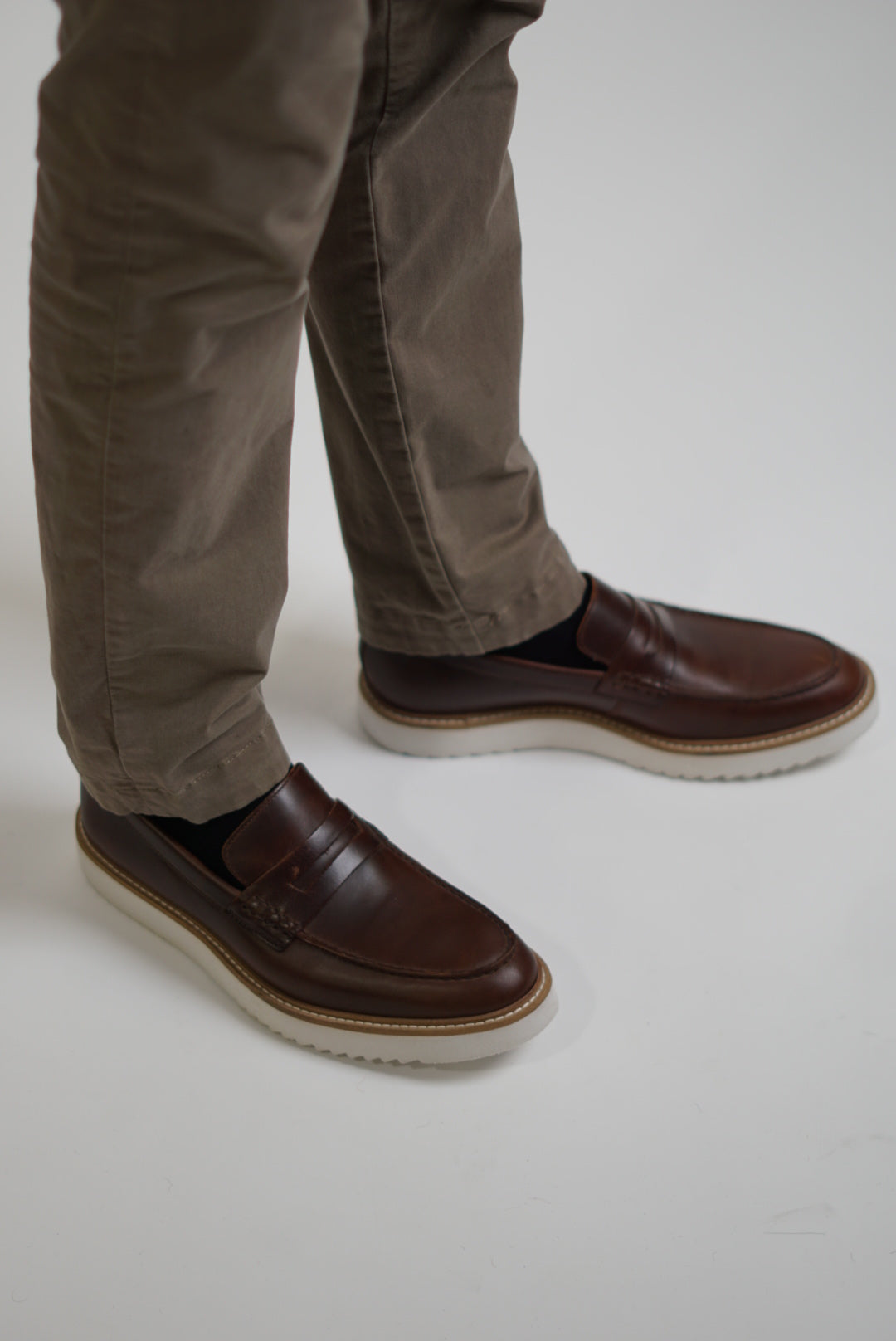 Clarks Dark Tan Leather Loafers
