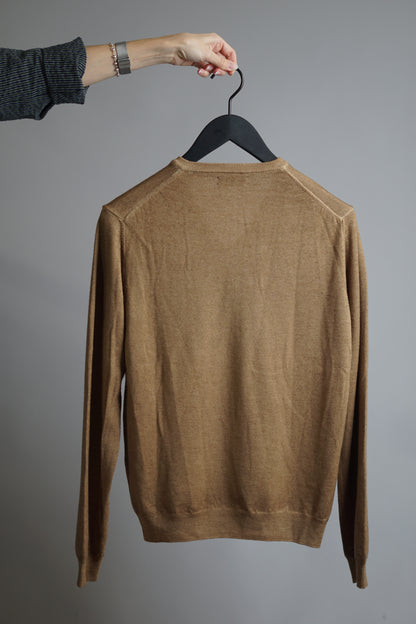 Gant Beige Cashmere V-Neck Cardigan