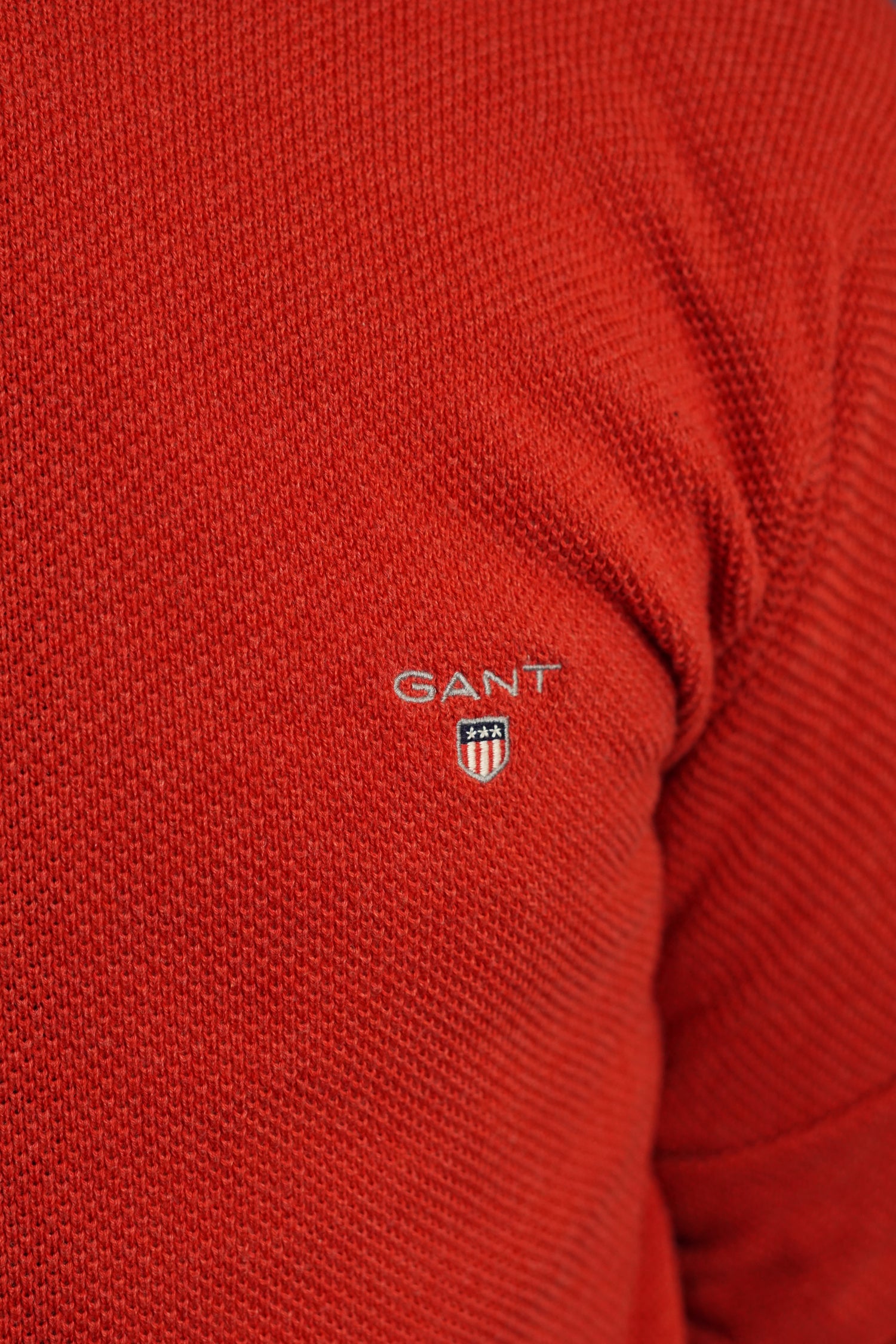 Gant Red Premium Cotton Knit O-Neck