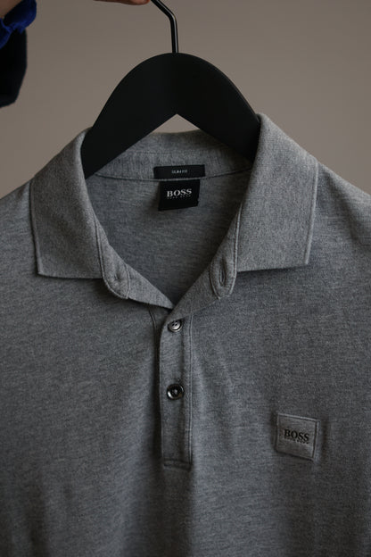 Hugo Boss Lightgrey Slim Fit Polo Shirt