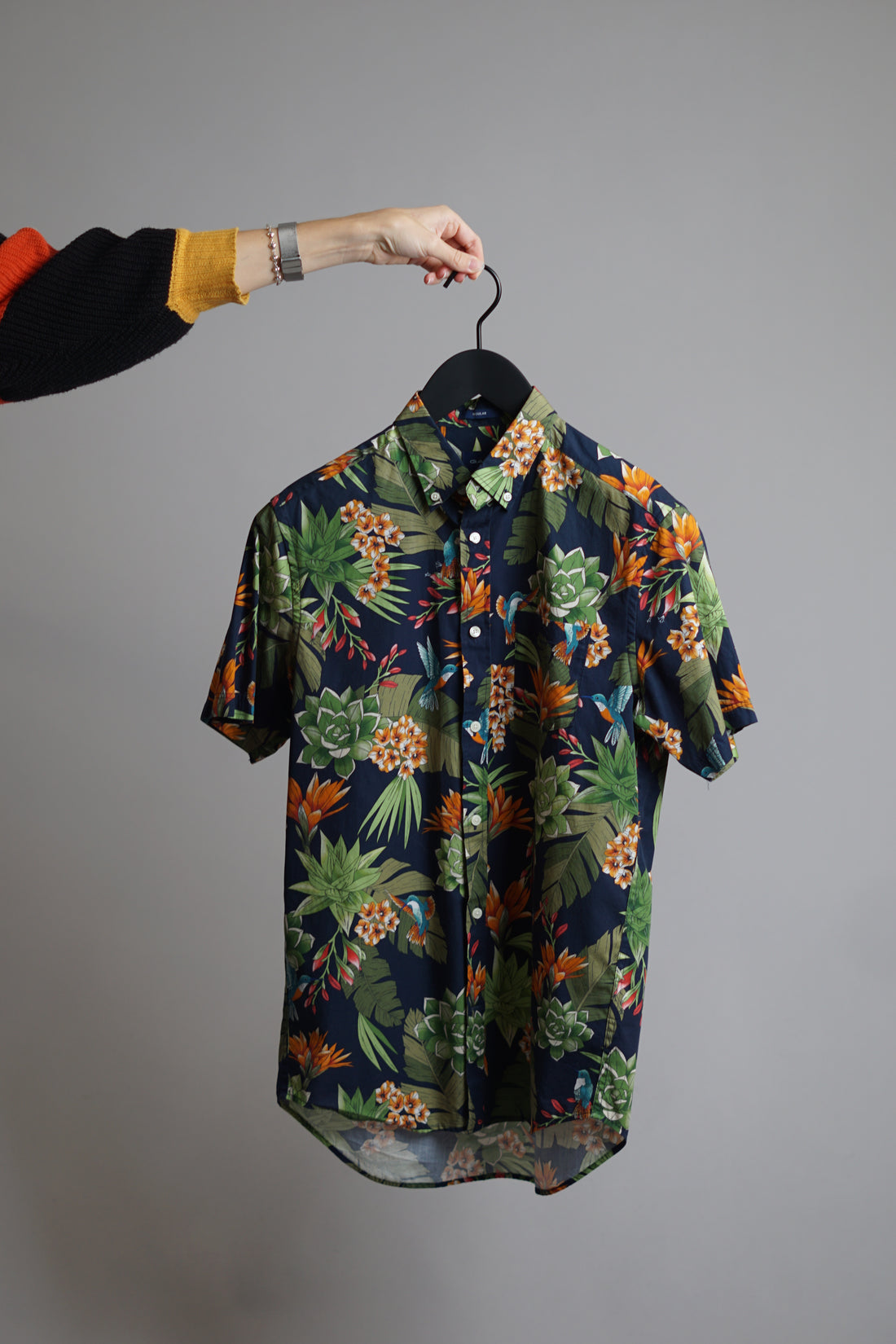 Gant Flower Pattern Regular Short Sleeved Shirt