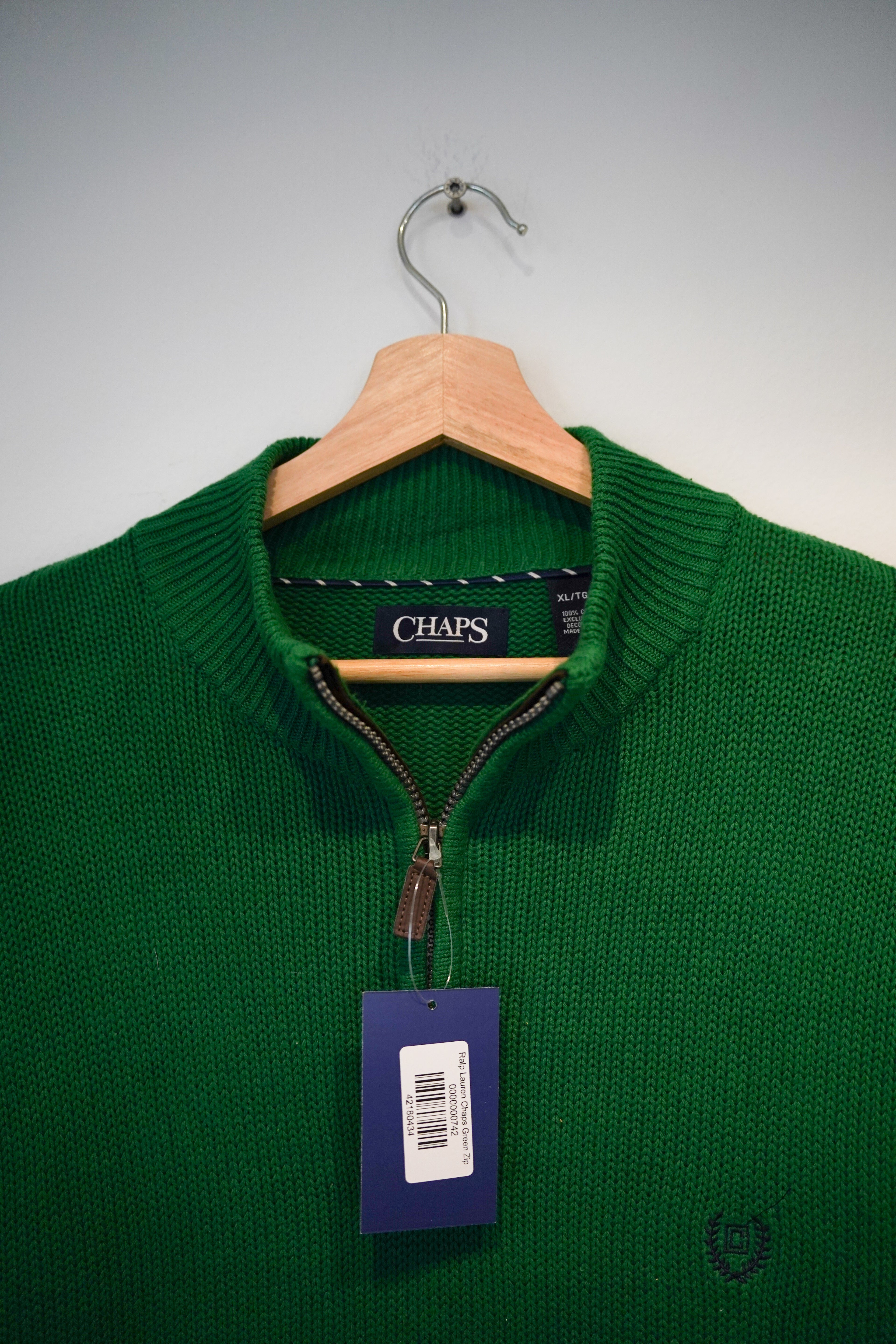 Ralph Lauren Chaps Grüner Reißverschluss