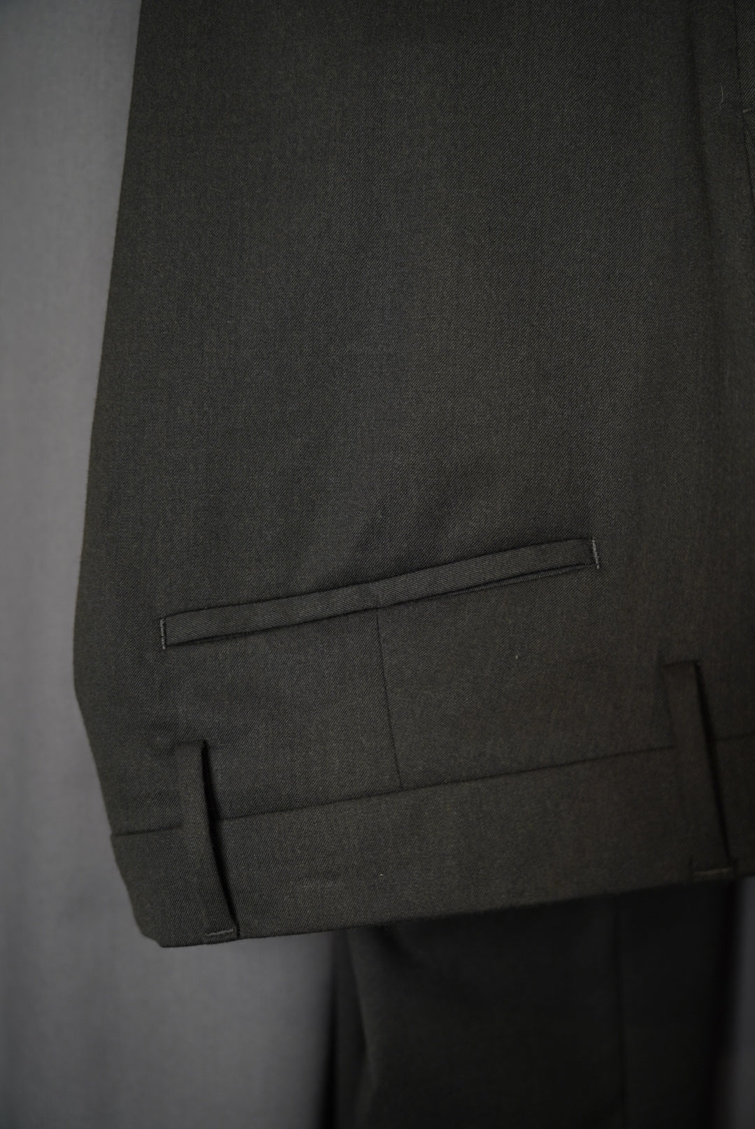 NN07 Dark Grey Theo Wool Chinos