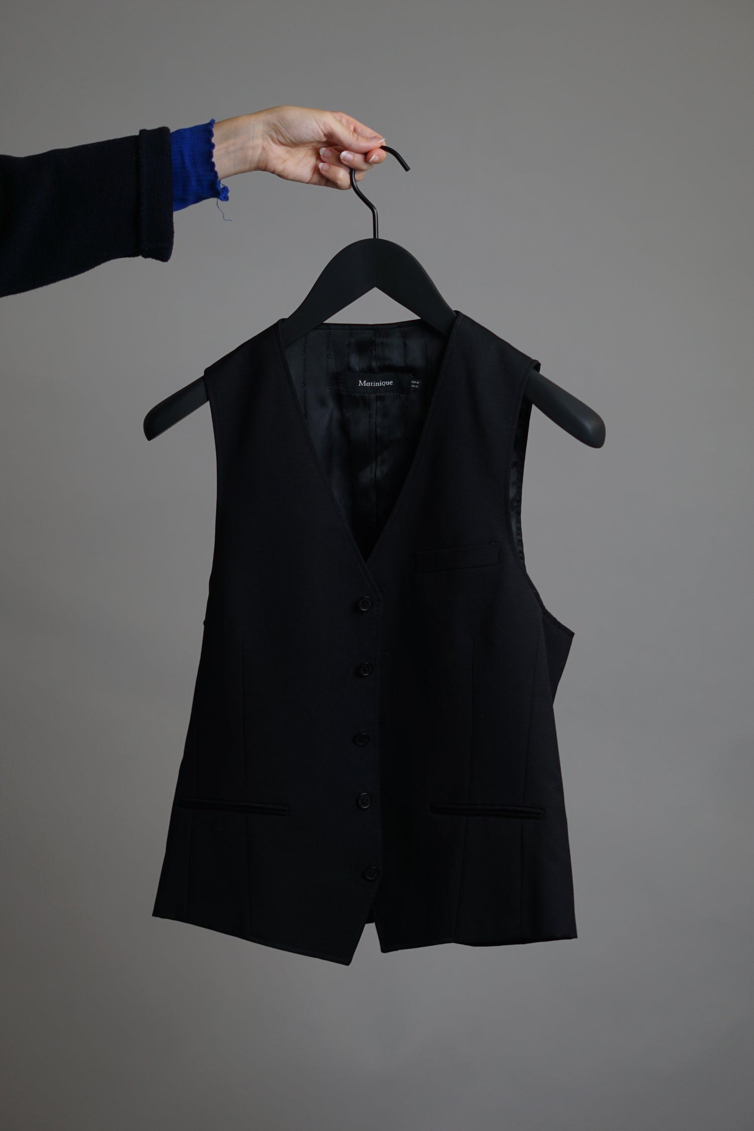 Matinique Black Dress Vest