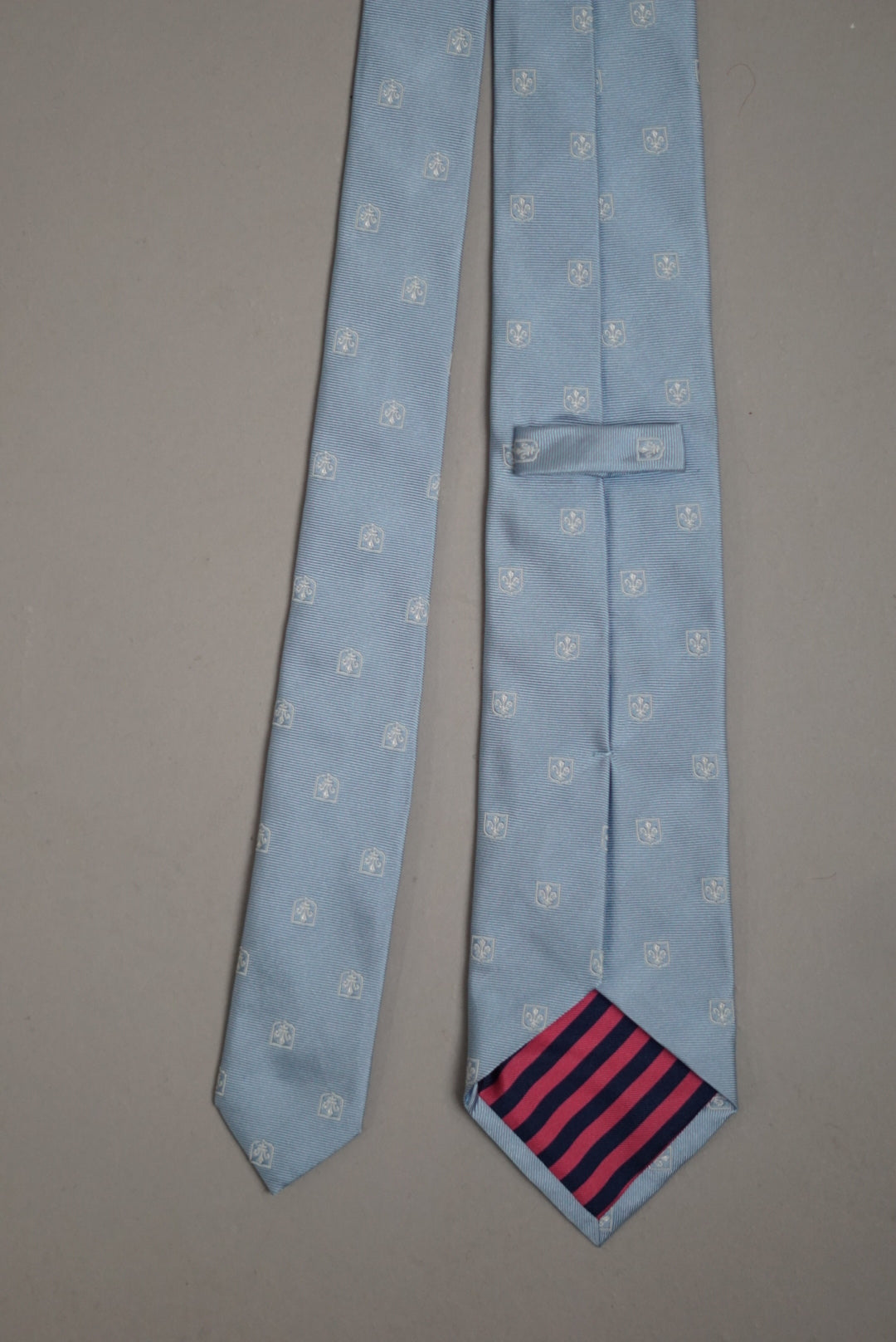 Eton Lightblue Logo Pattern Silk Tie