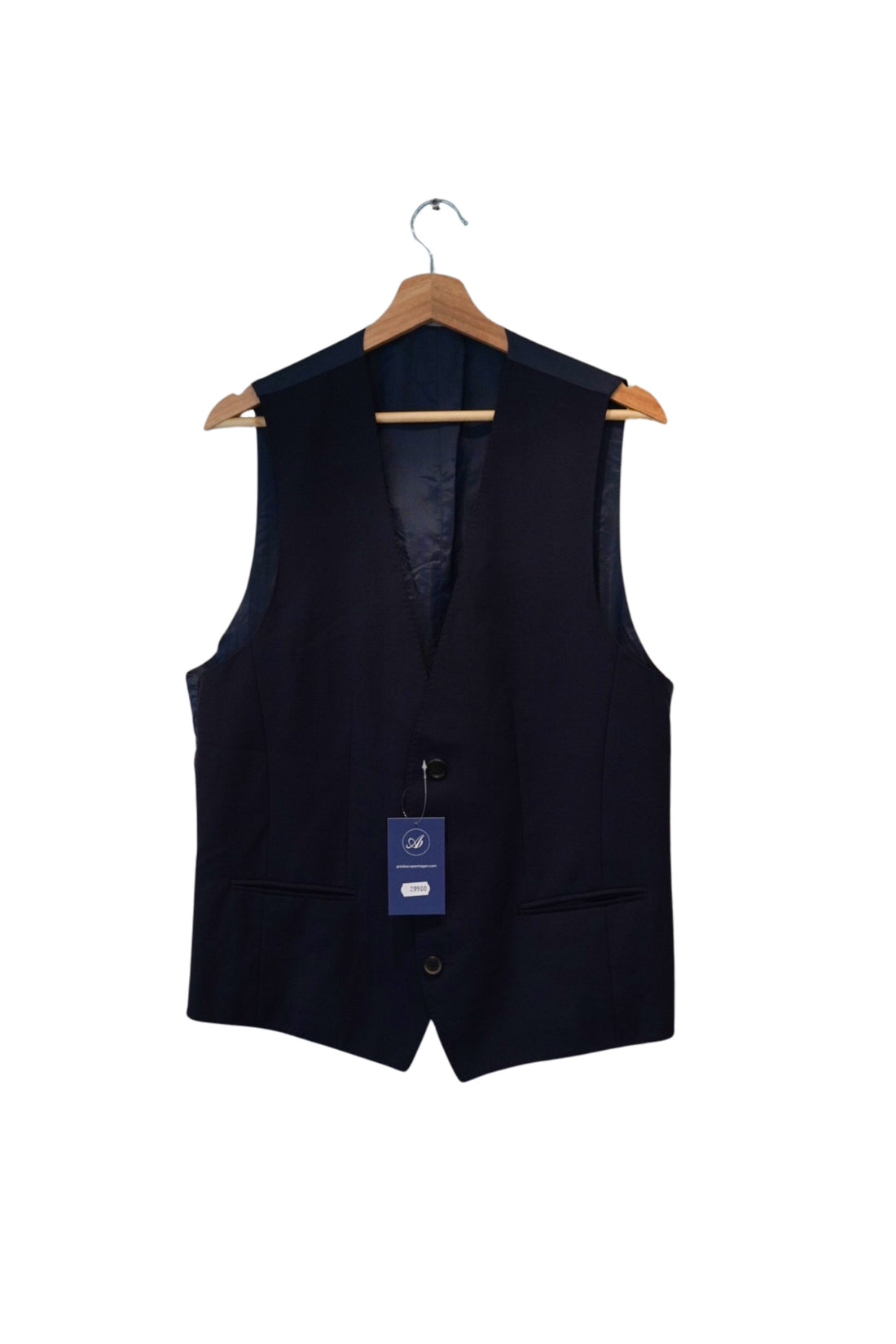 Hugo Boss Darkblue Virgin Wool Dress Vest