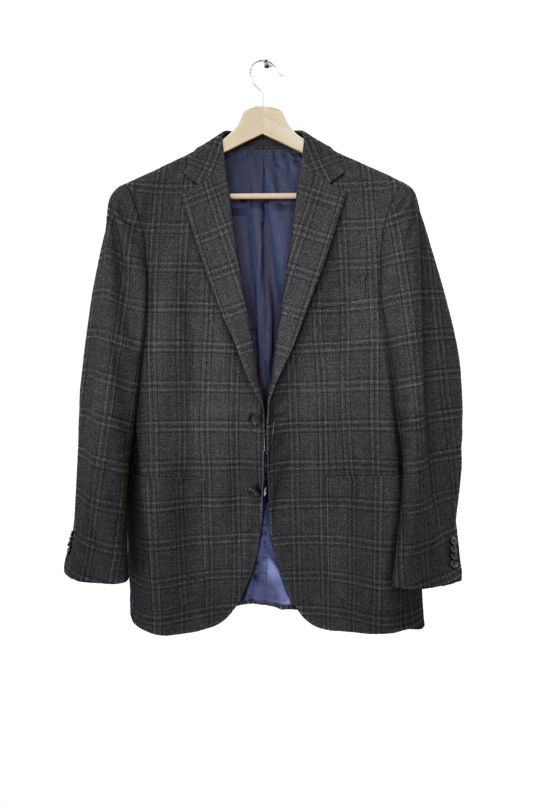 Suitsupply Green Linen Havana Patch Slim Blazer
