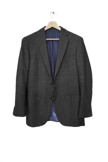 Suitsupply Green Linen Havana Patch Slim Blazer