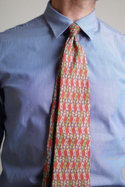 Gucci Red Spur Silk Tie