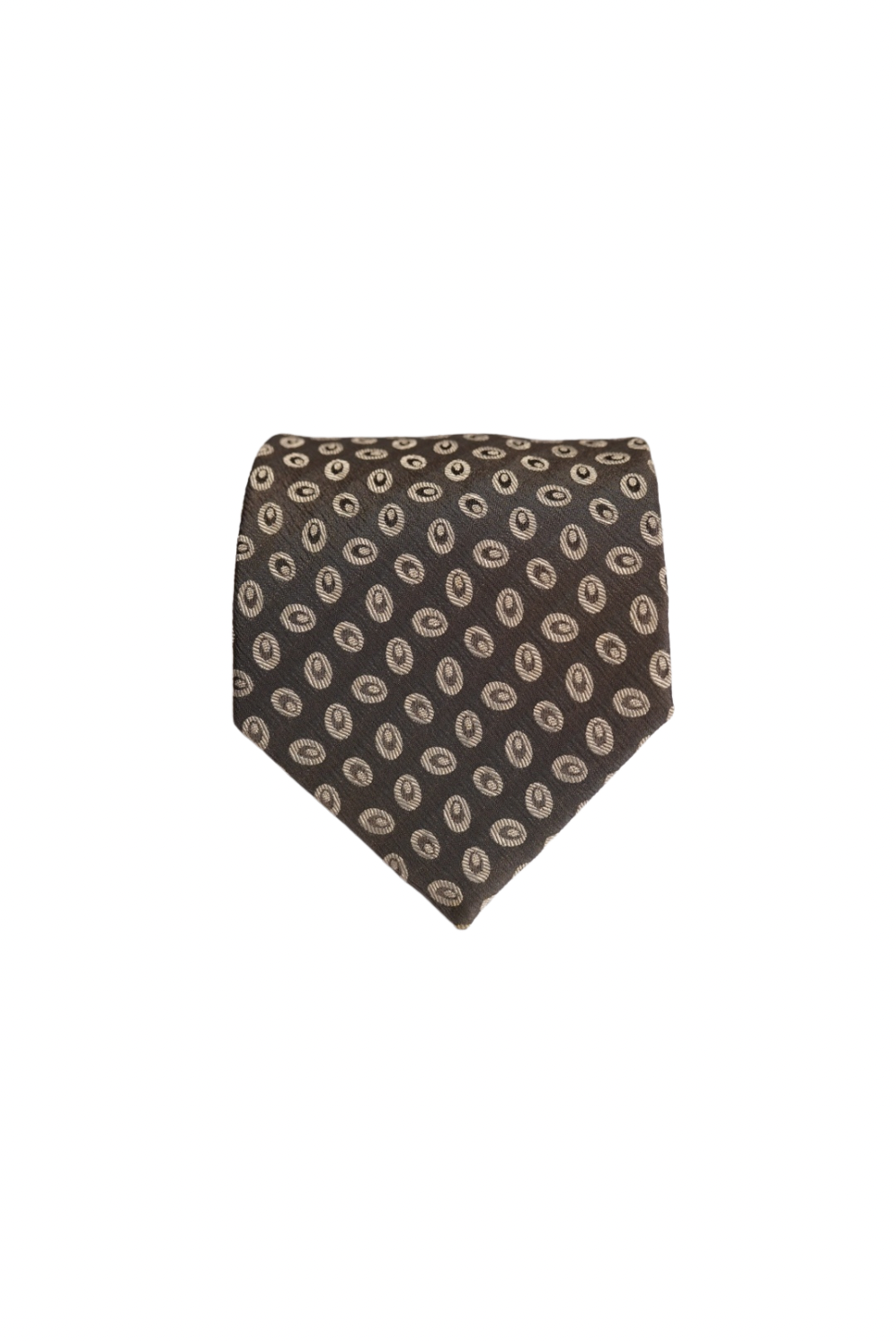 Bryan BL Lynch Brown and Beige Dotted Silk Tie