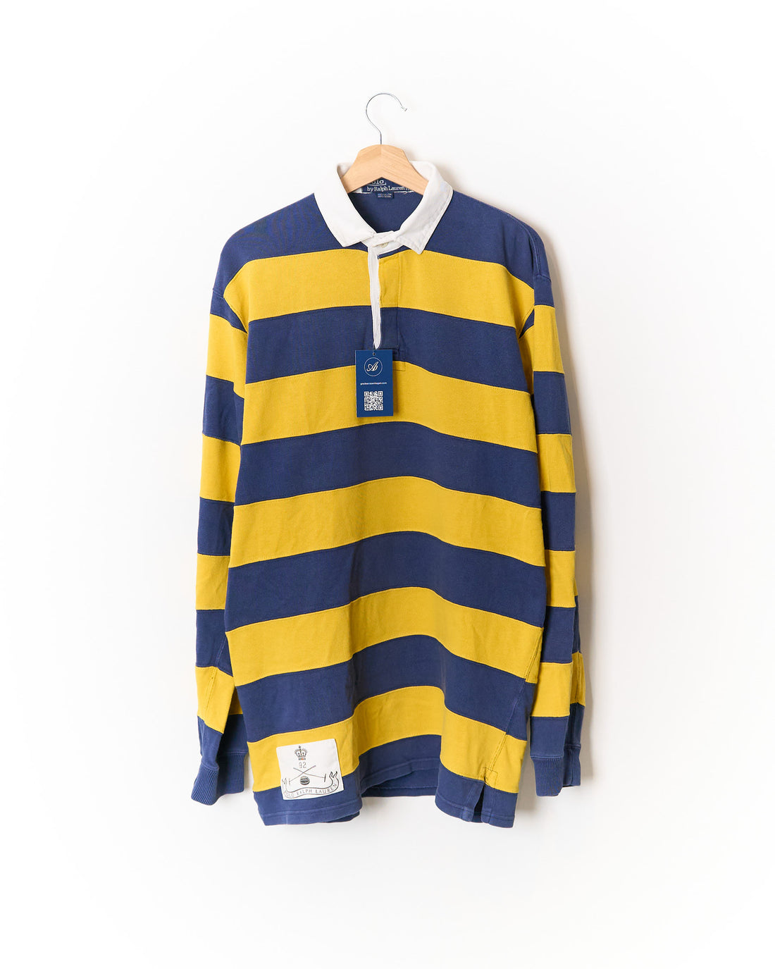 Polo Ralph Lauren Navy and Yellow Cotton Rugger