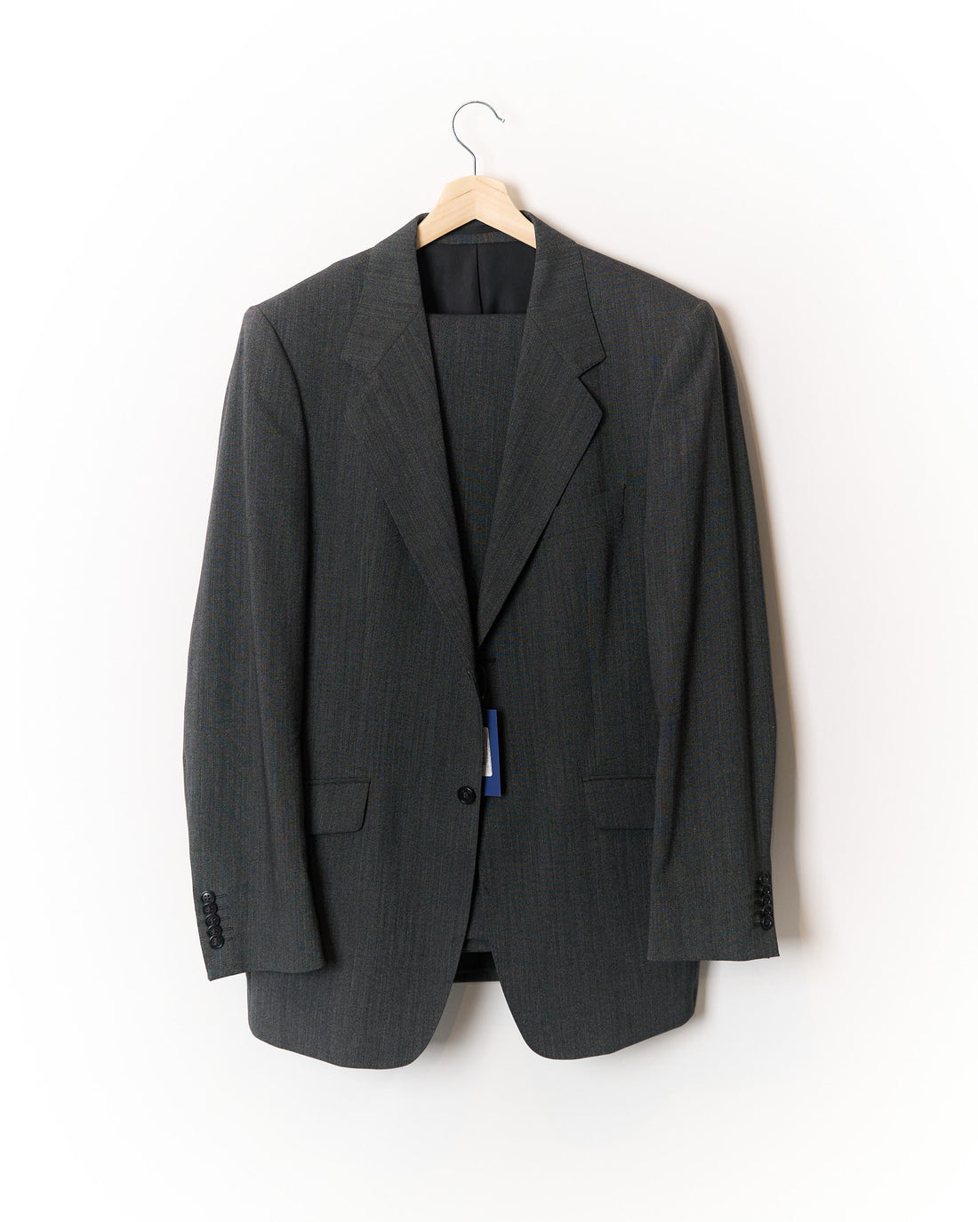 Philosophy of Blues Original Dark Grey Wide Leg Wool Suit