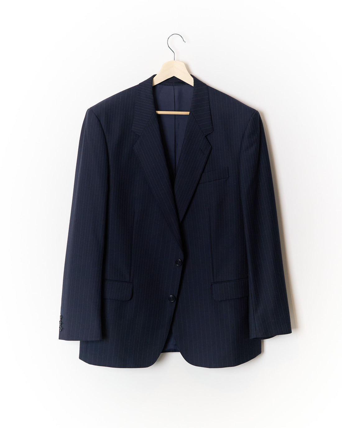 Bäumler Navy Pinstripe Wool Blazer