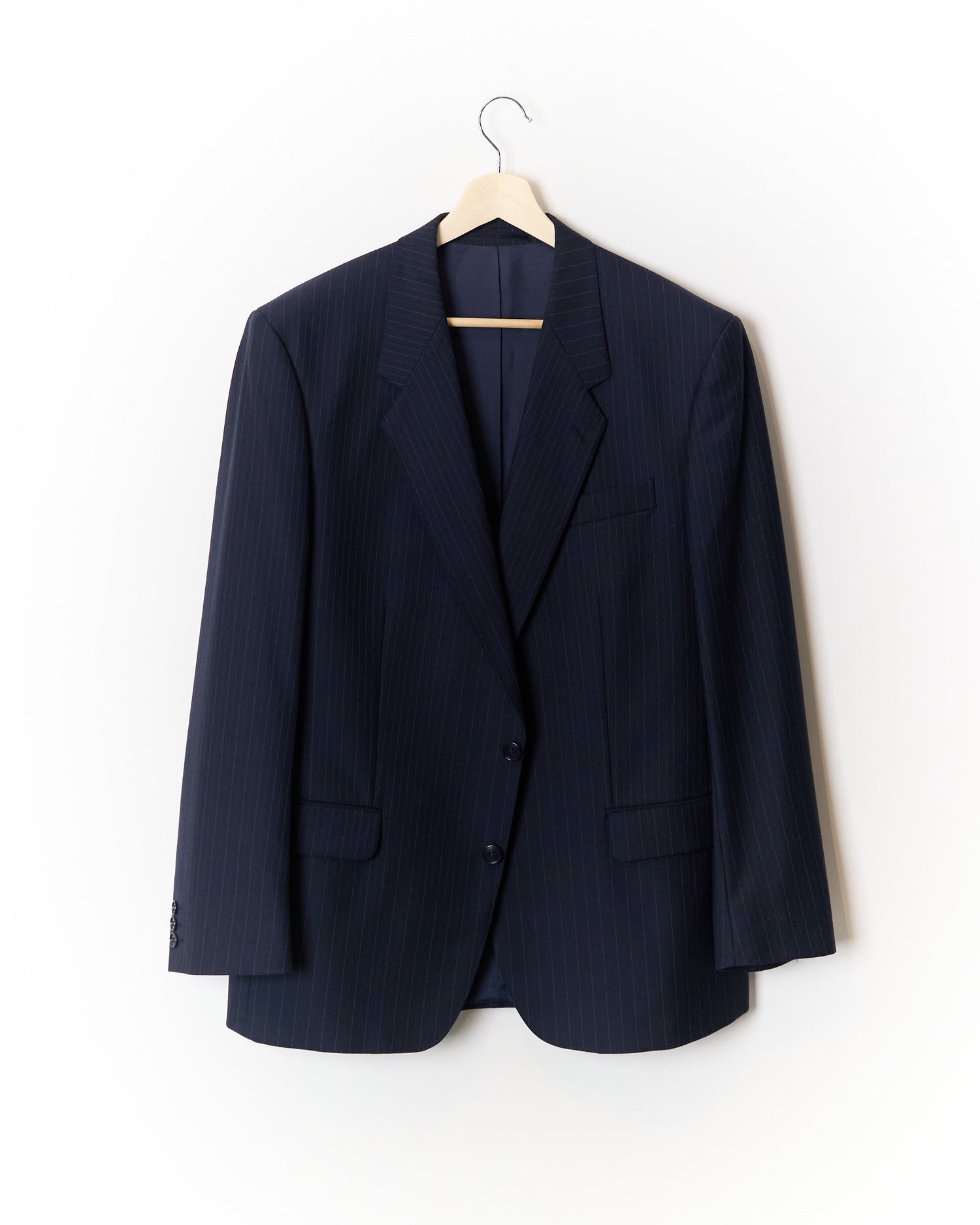 Bäumler Navy Pinstripe Wool Blazer