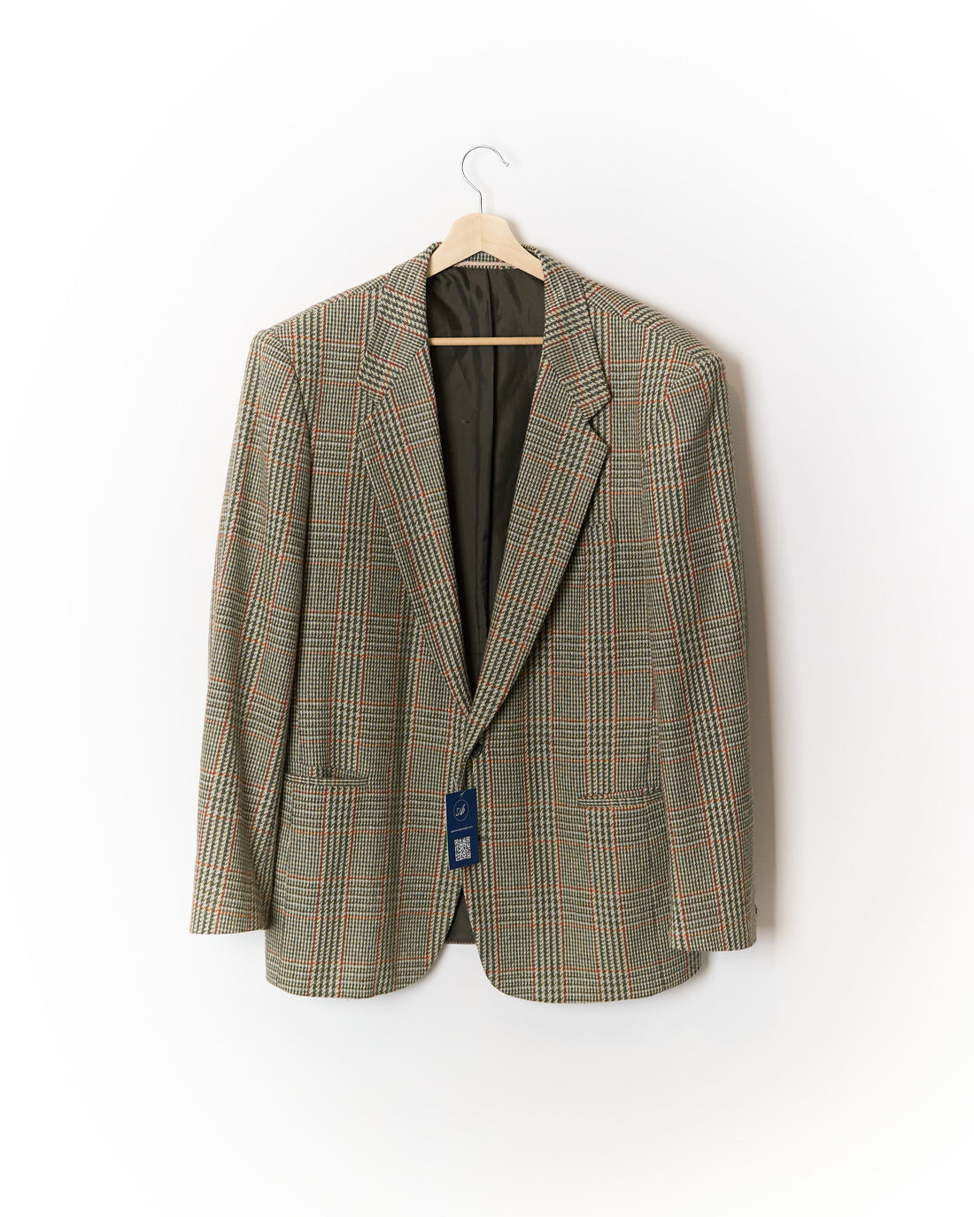 Florentino Beige, Green and Red Checked Sport Jacket Blazer