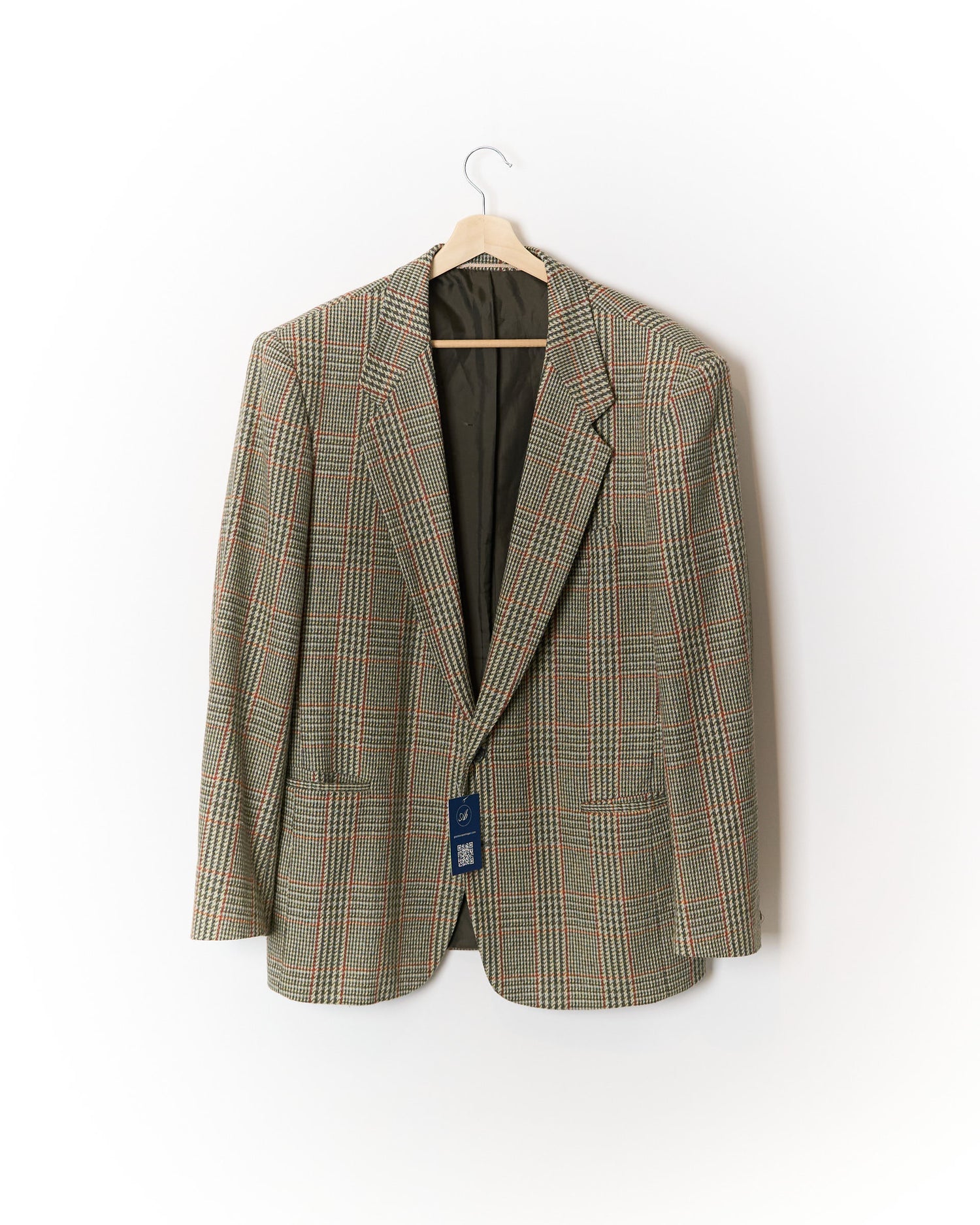 Florentino Beige, Green and Red Checked Sport Jacket Blazer