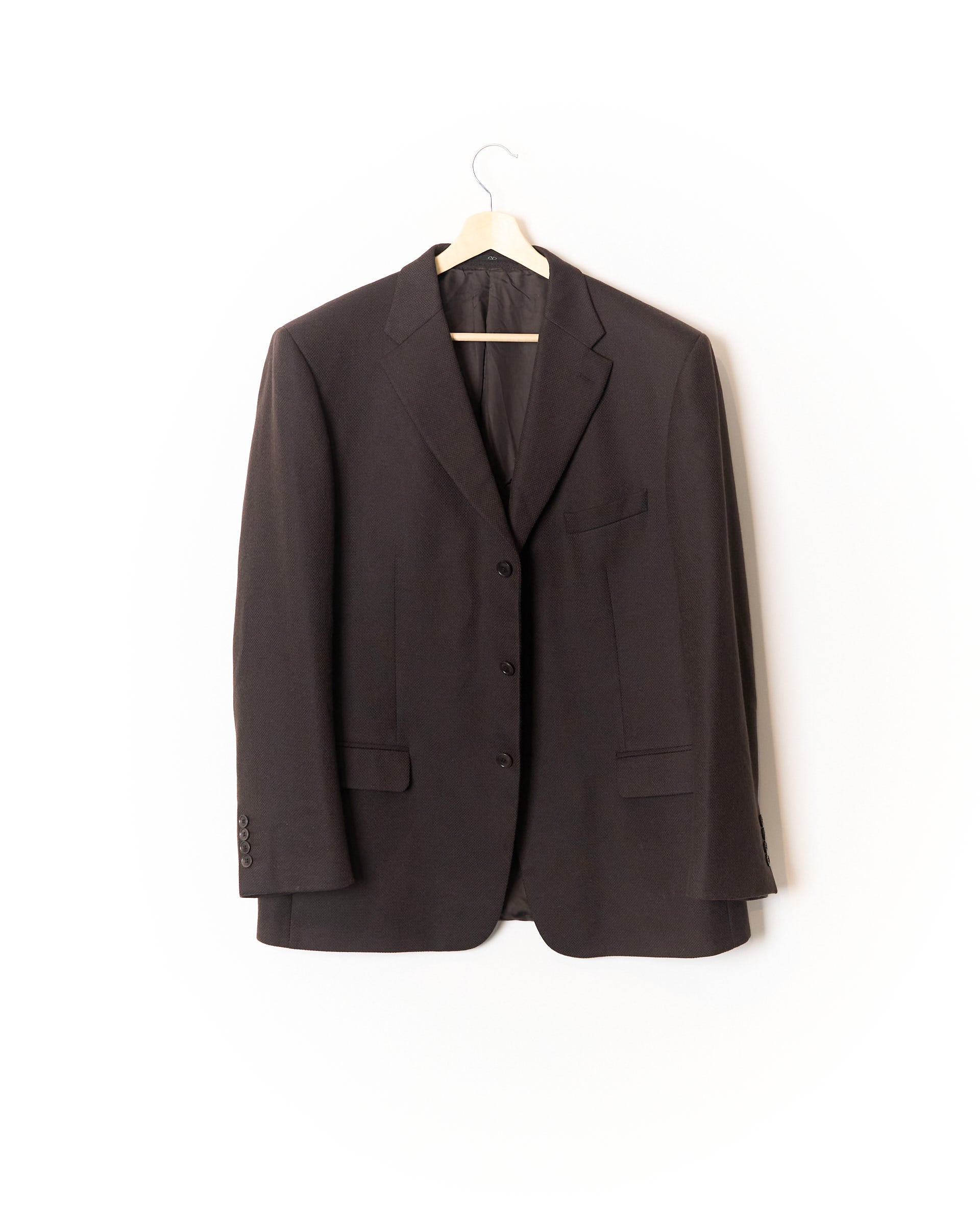 Valentino Brown Sport Jacket Virgin Wool Blazer