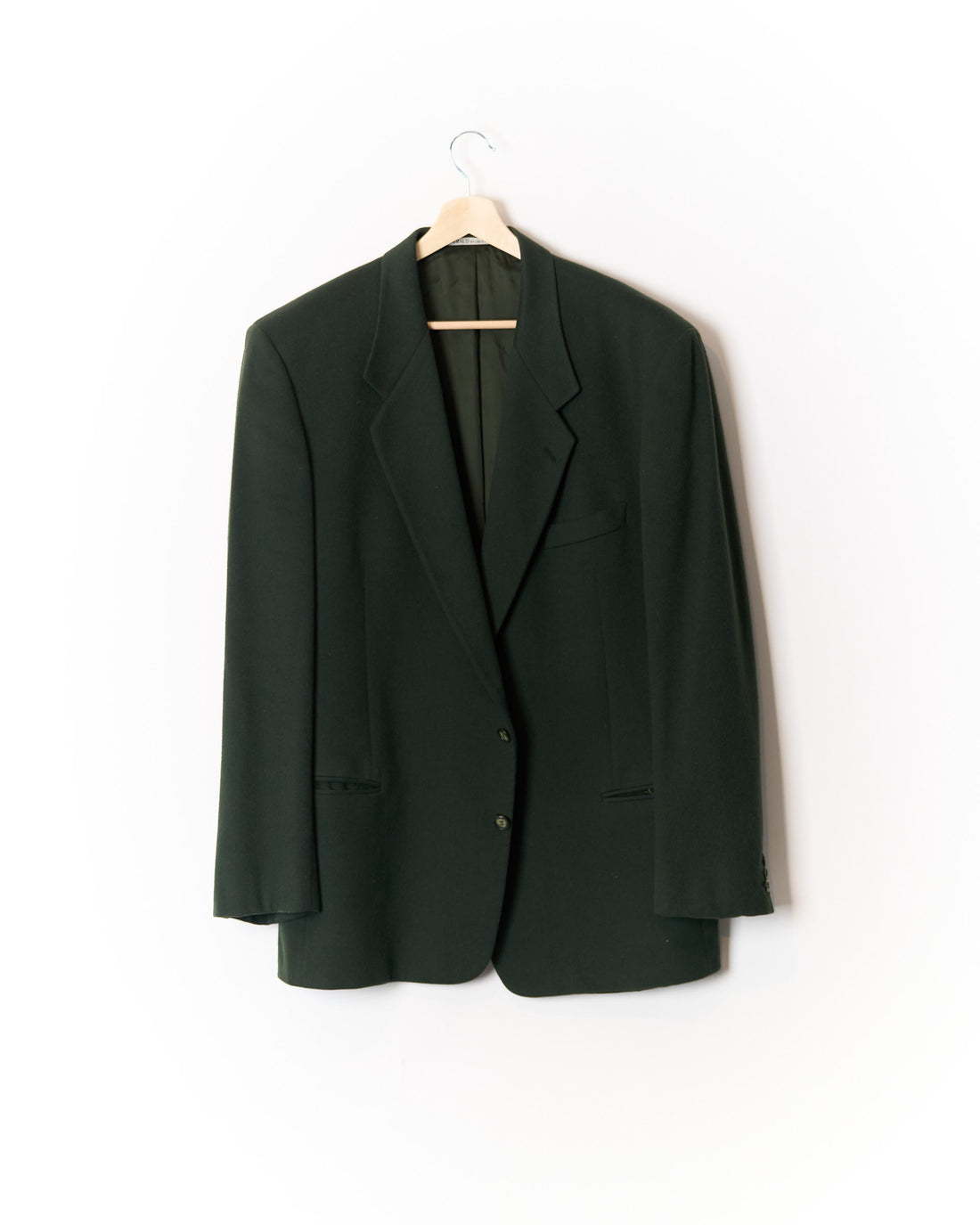 Feraud Green Wool Overcoat