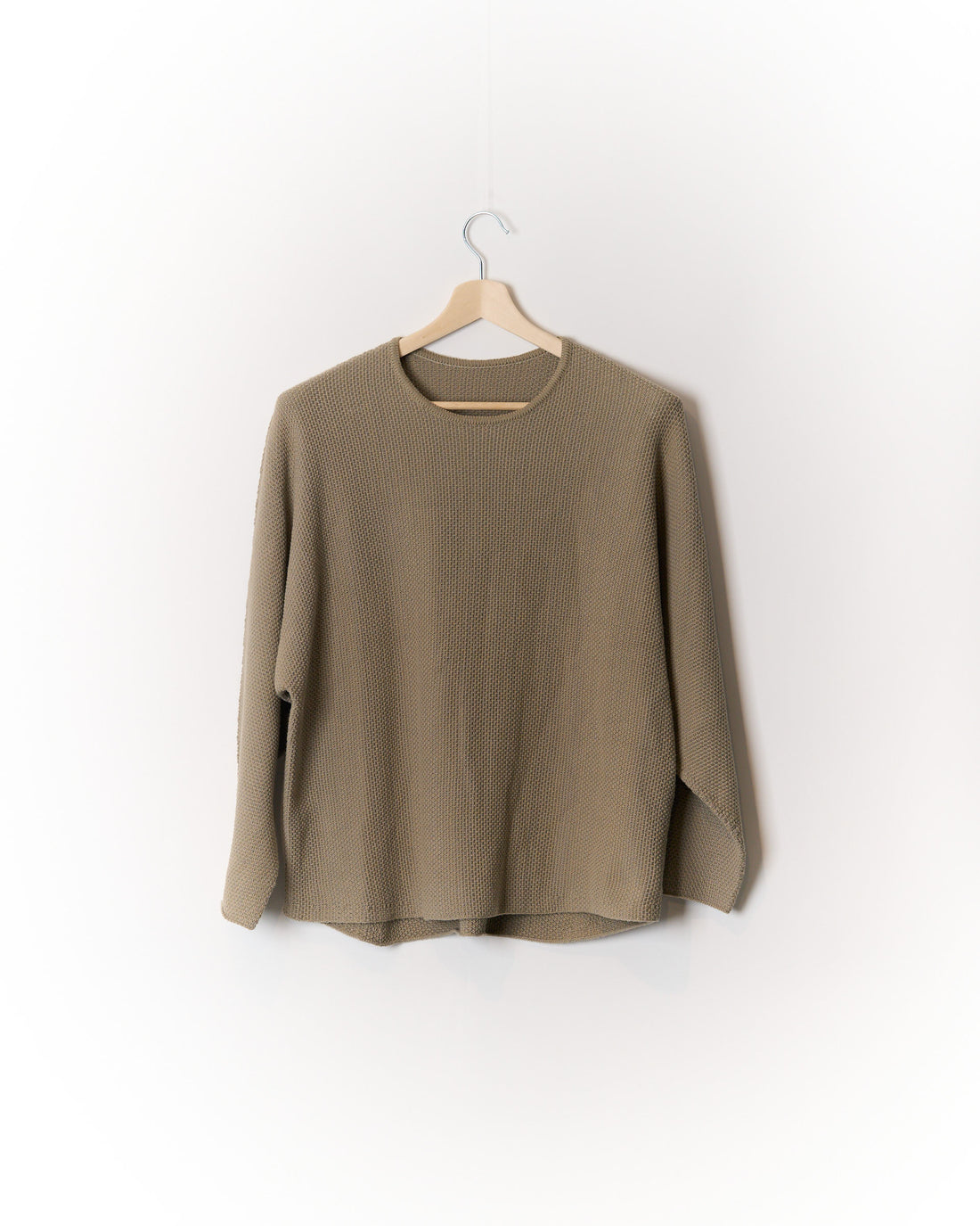 Homme Plissé Issey Miyake Beige Grey Textured Cotton Blend Sweater