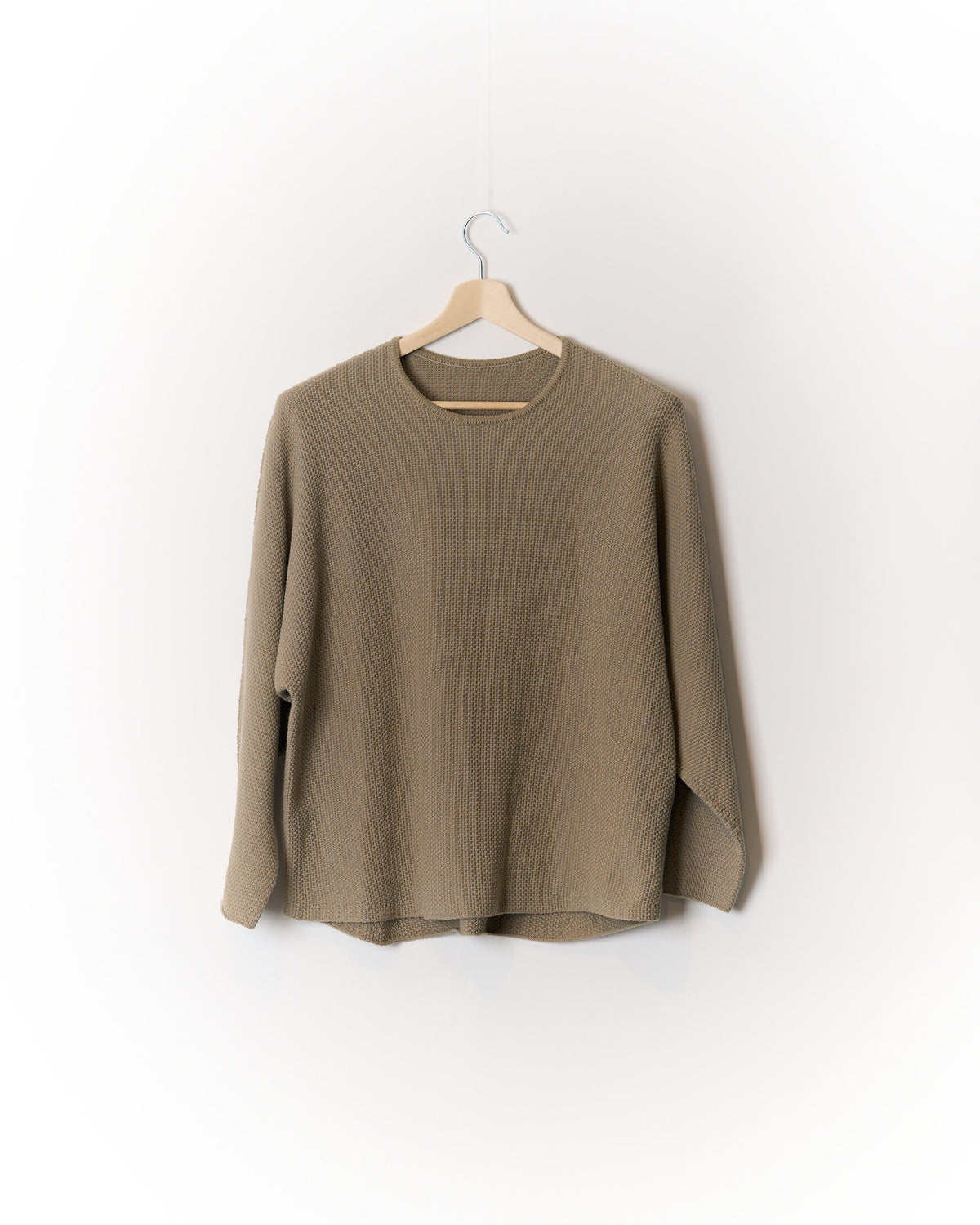 Homme Plissé Issey Miyake Beige Grey Textured Cotton Blend Sweater