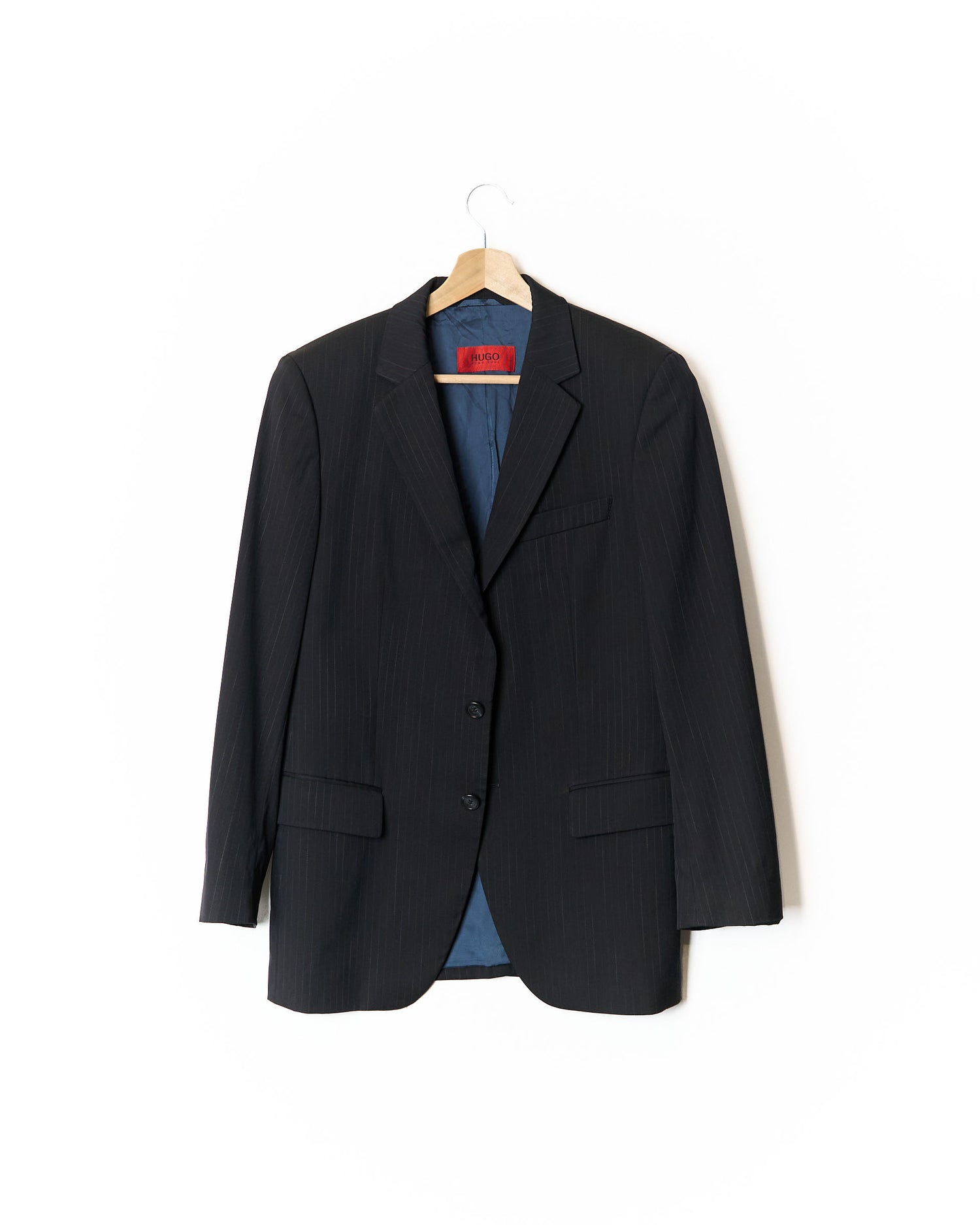 Hugo Boss Navy Classic Pinstripe Blazer