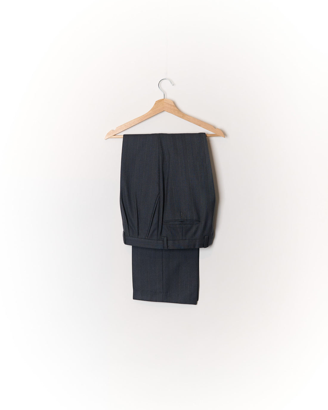 Feraud by Louis Feraud Grey Herringbone Virgin Wool Suit
