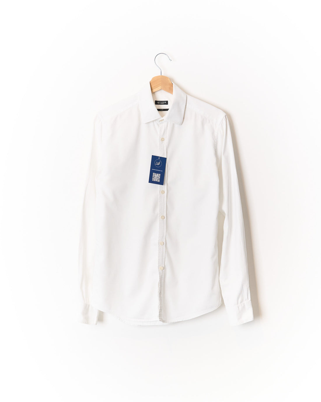 Tiger of Sweden White Slim Fit Cotton Shirt