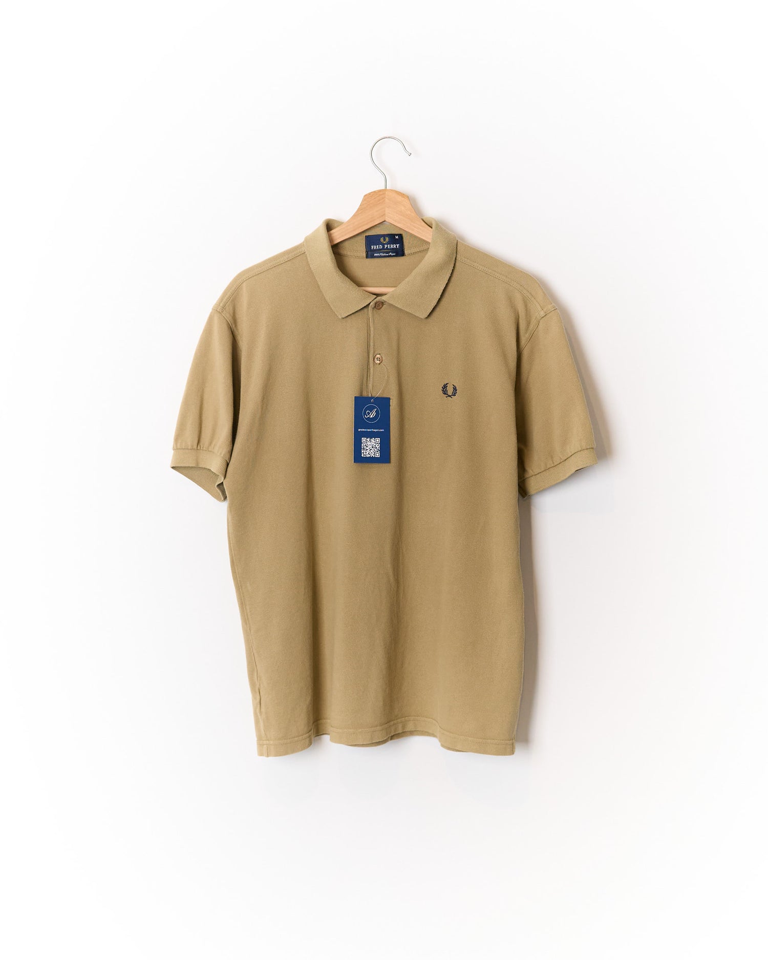 Fred Perry Light Brown Cotton Pique Polo Shirt