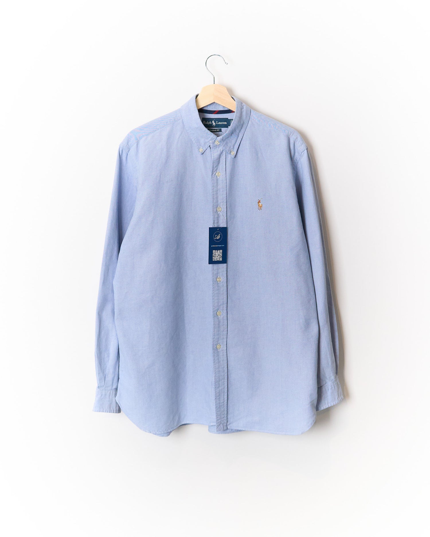 Ralph Lauren Light Blue Classic Fit Button Down Cotton Shirt