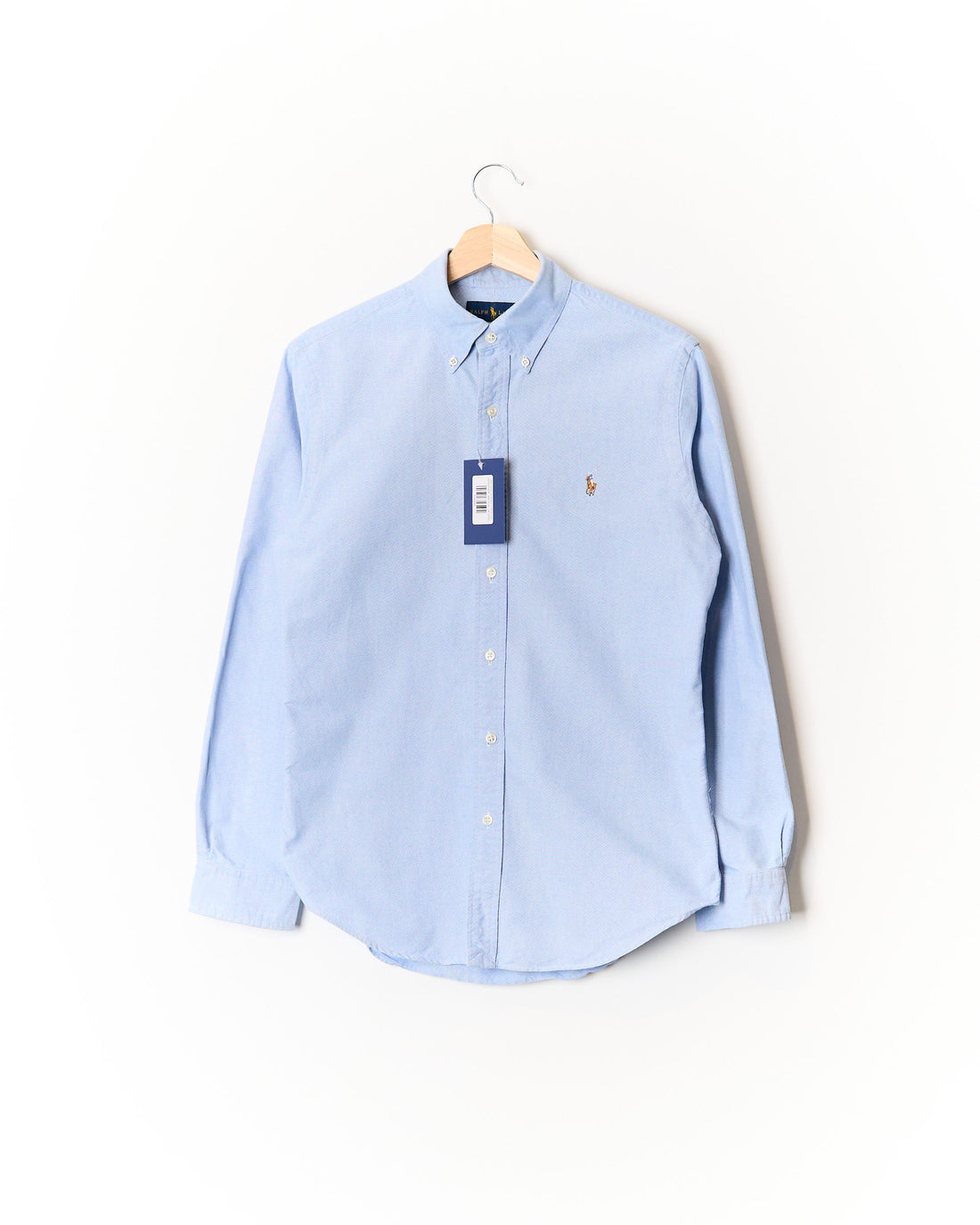Ralph Lauren Light BlueSlim Fit Button Down Oxford Cotton Shirt