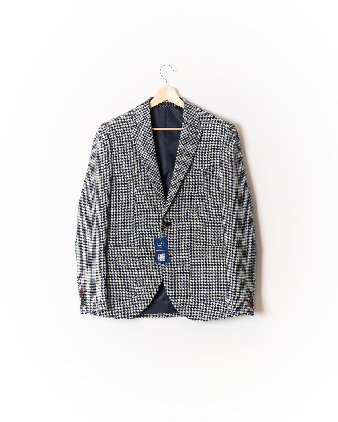 Matíníque Black and White Houndstooth MAgeorge F Sport Jacket Wool Blazer