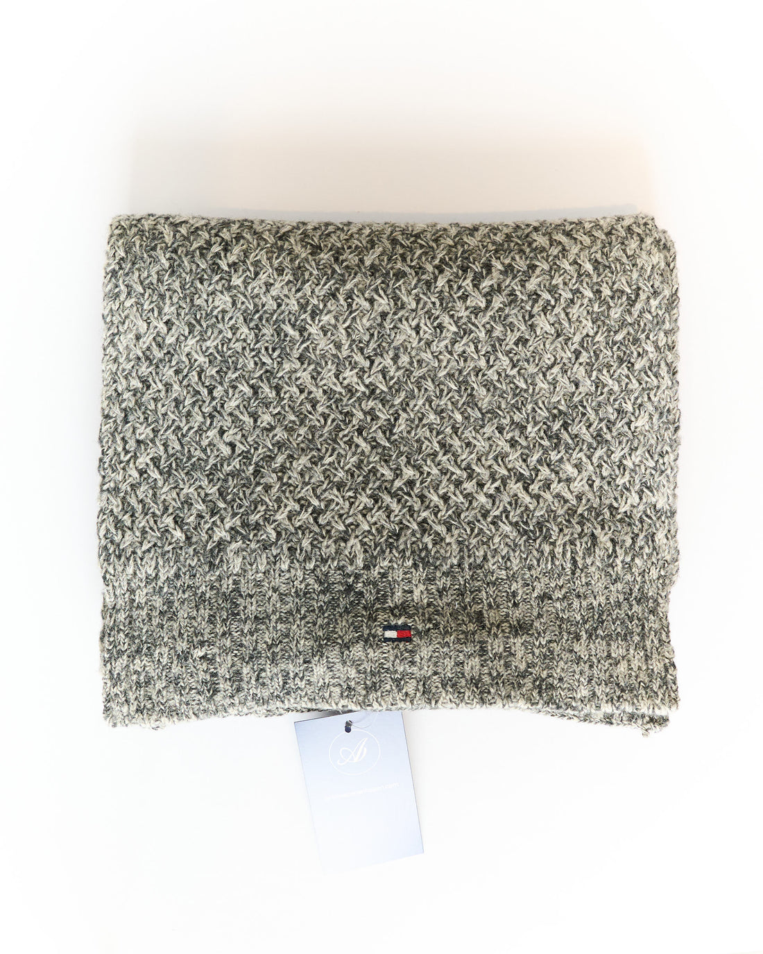 Tommy Hilfiger Grey Knit Scarf