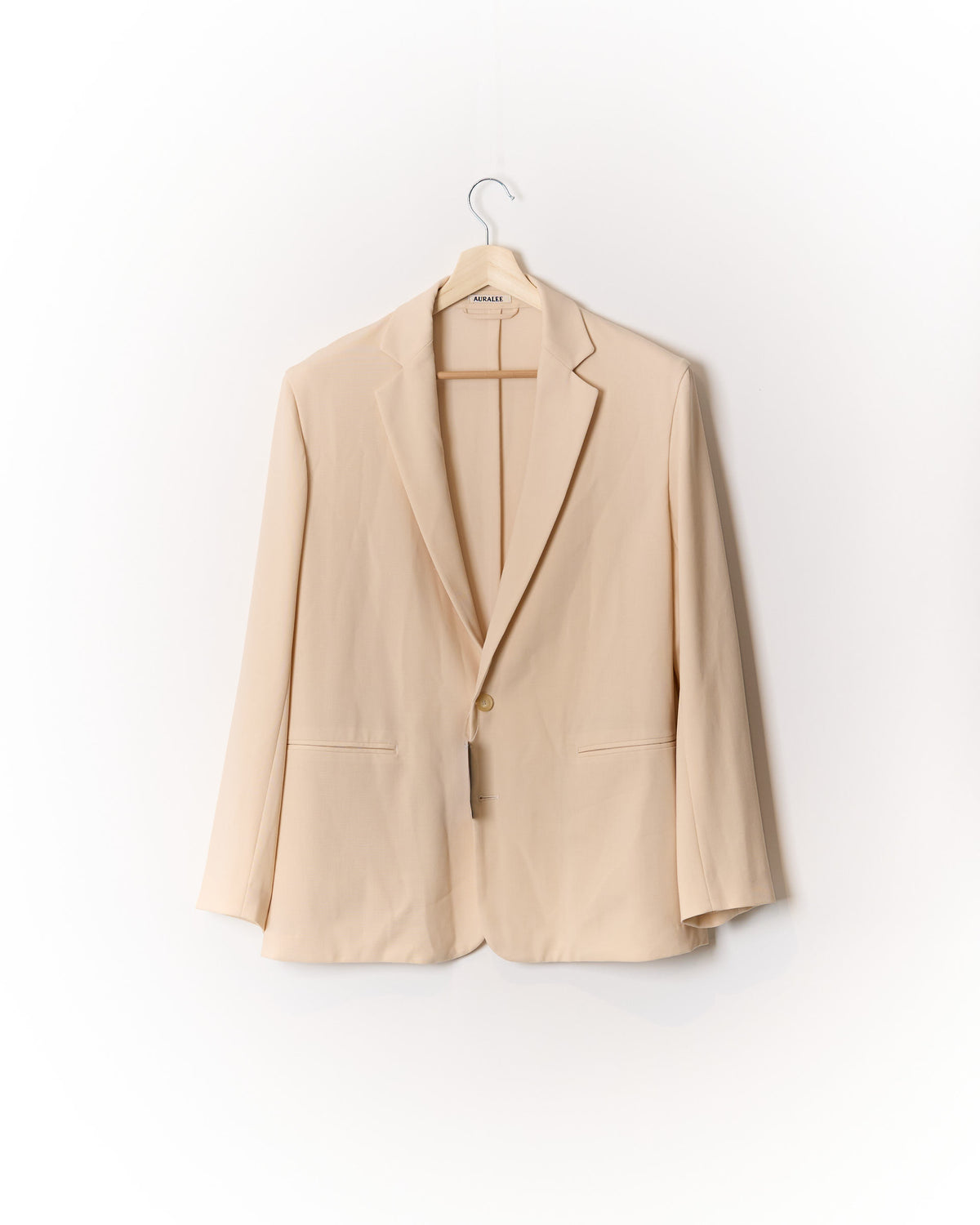 Auralee Cream Wool Blazer